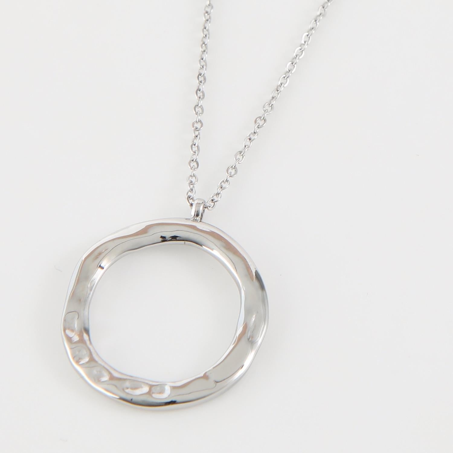 COLLAR 19V69 ITALIA ACERO INOXIDABLE DOBLE PLATEADO MUJER - 4