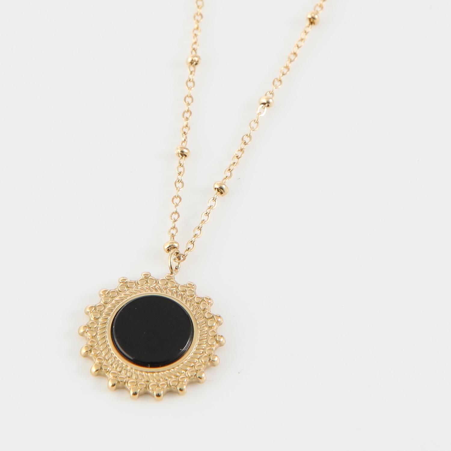 COLLAR 19V69 ITALIA ACERO INOXIDABLE DOBLE DORADO MUJER STNE534 - 4