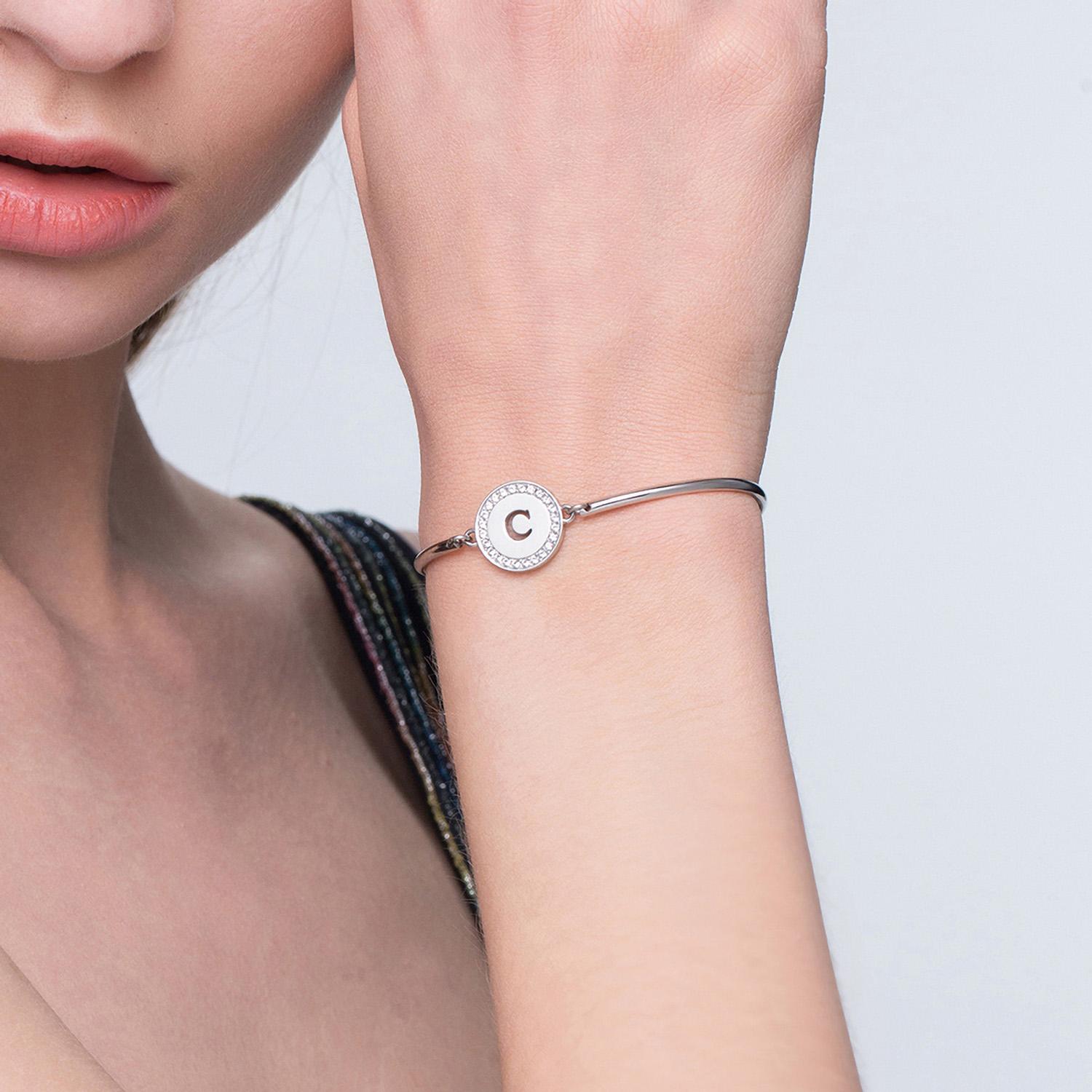 PULSERA BROSWAY CHAKRA PLATEADA ACERO - 2