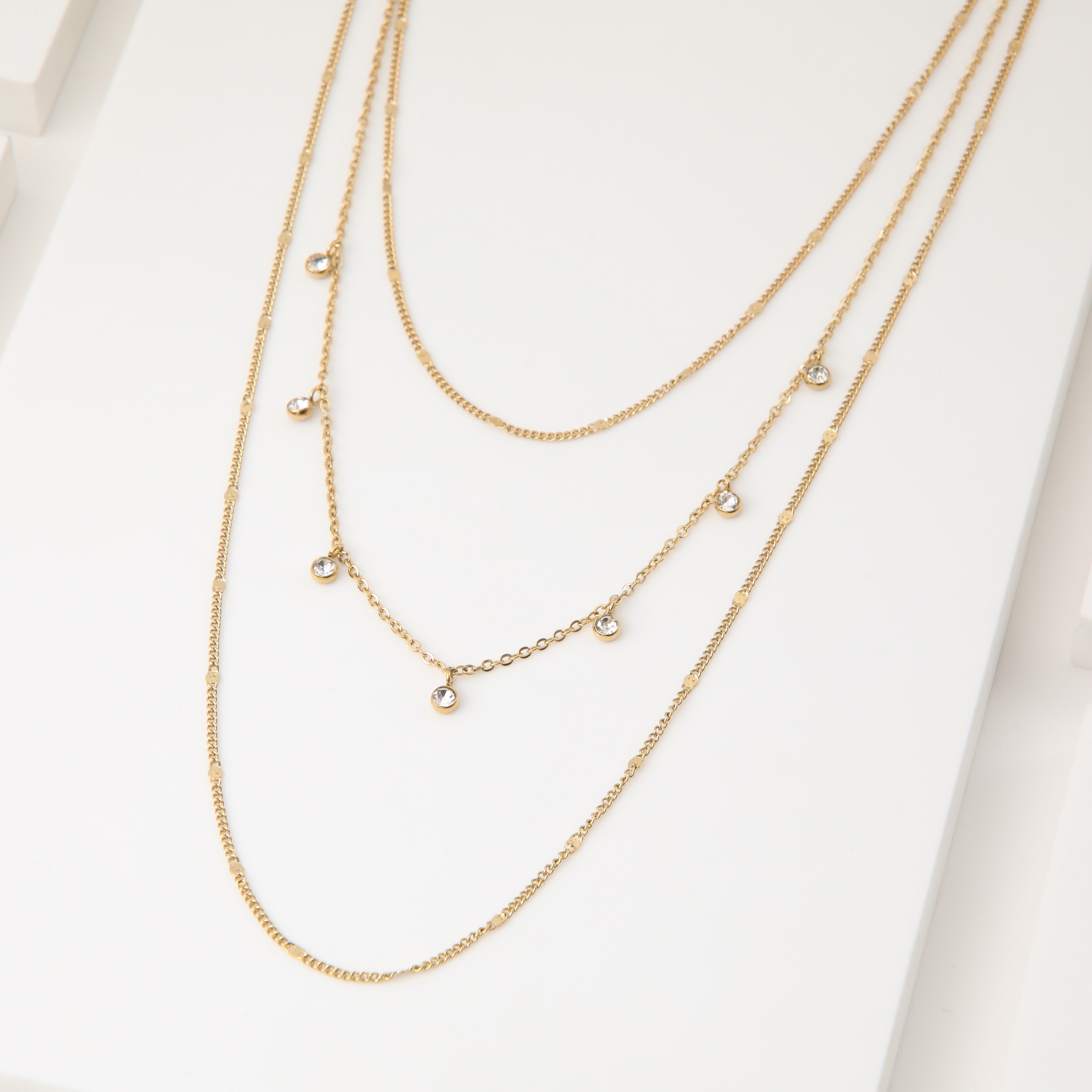 COLLAR 19V69 ITALIA ACERO INOXIDABLE DORADO - 1