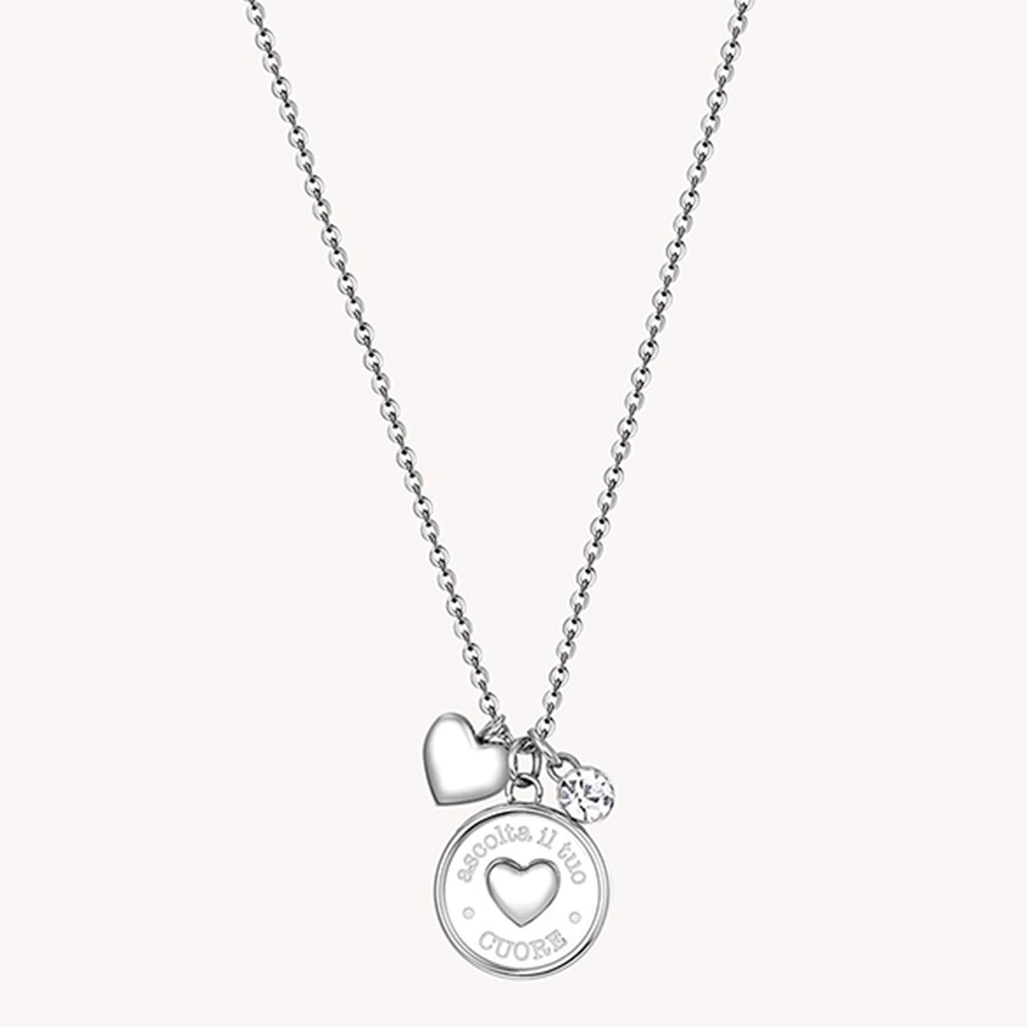 COLLAR BROSWAY ACERO INOXIDABLE CHAKRA PLATEADO - 1