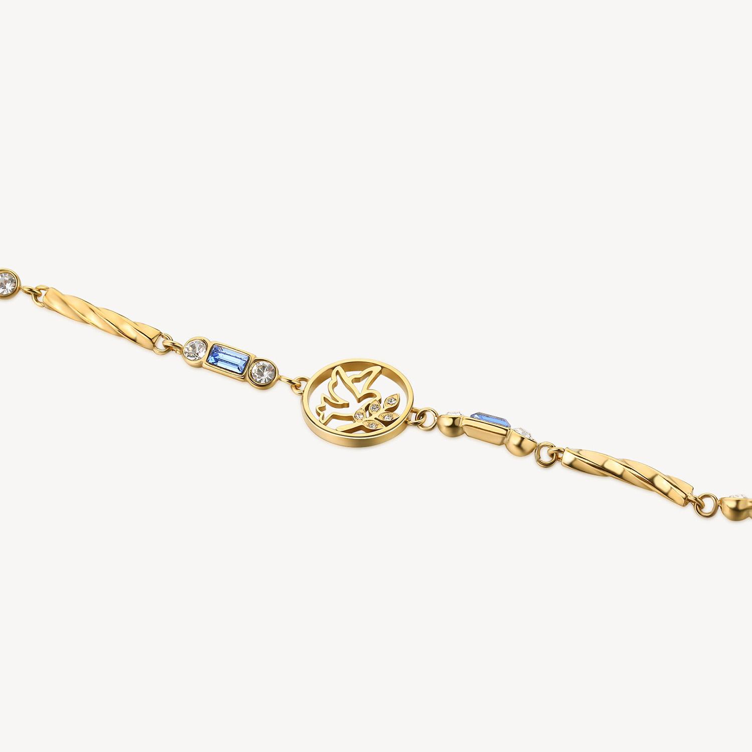 PULSERA BROSWAY CHAKRA DORADA ACERO - 2