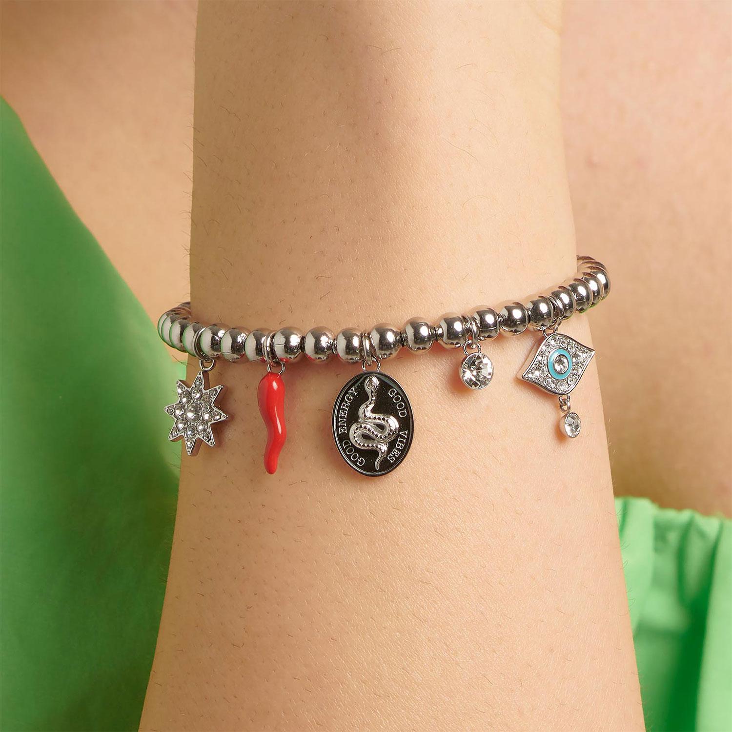 PULSERA BROSWAY CHAKRA PLATEADA ACERO - 2