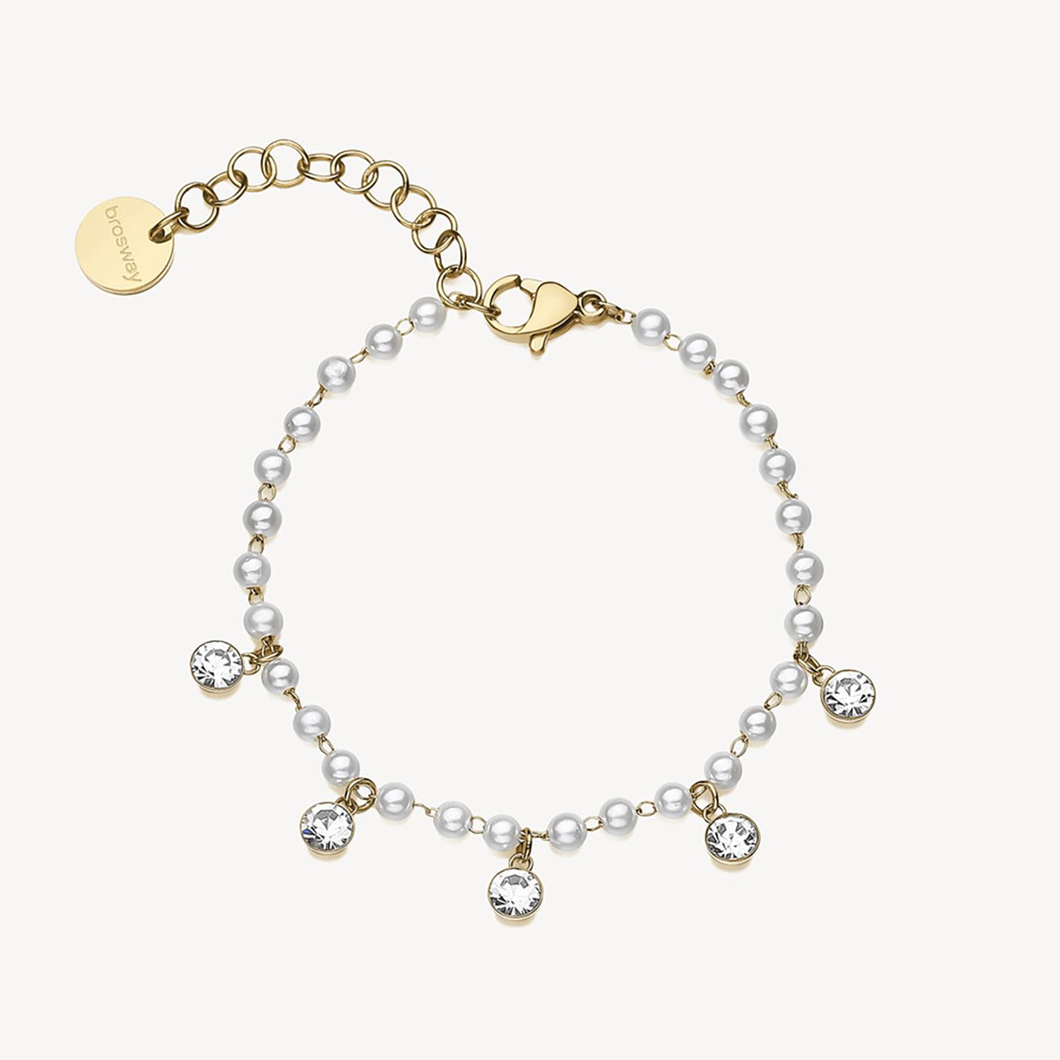 PULSERA BROSWAY CHANT DORADA ACERO - 1