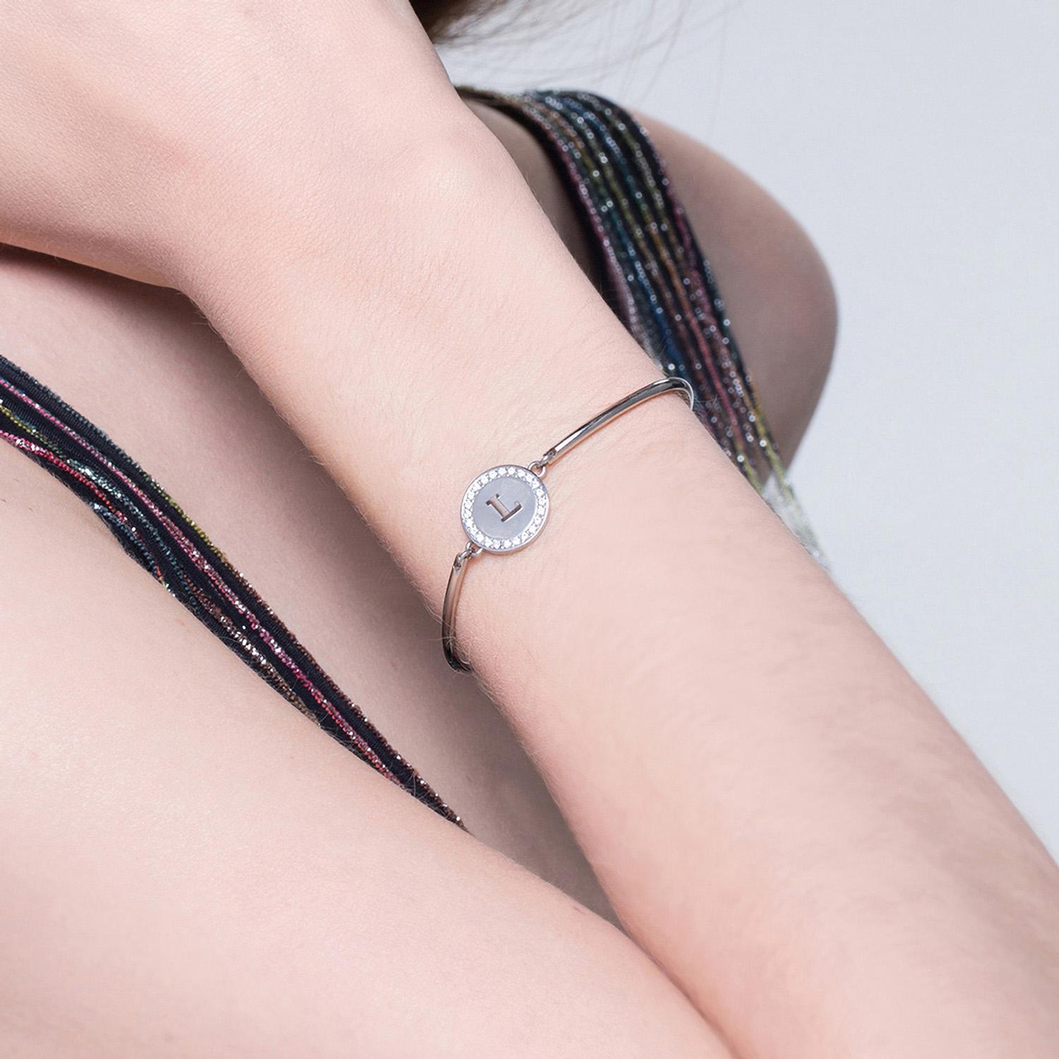PULSERA BROSWAY CHAKRA PLATEADA ACERO - 2