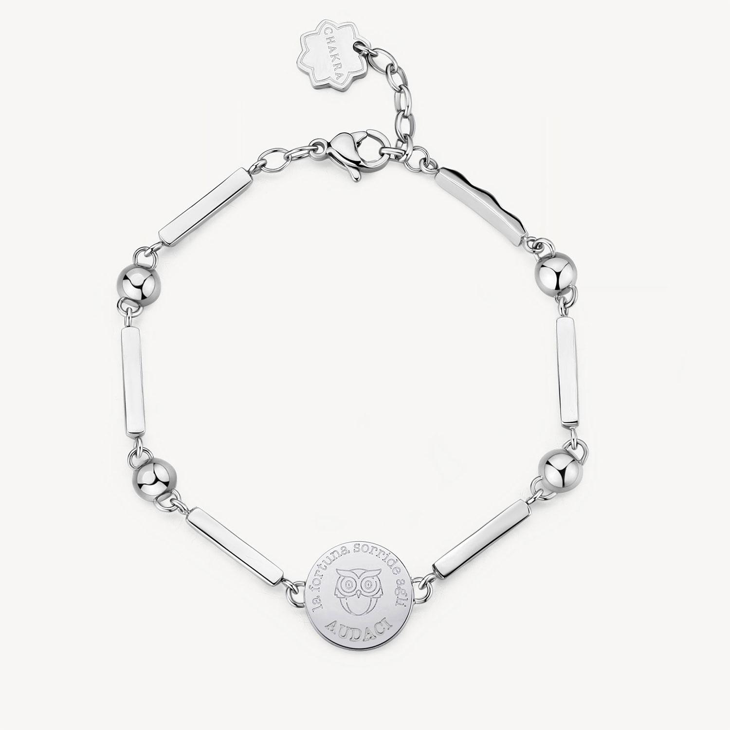 PULSERA BROSWAY CHAKRA PLATEADA ACERO - 2