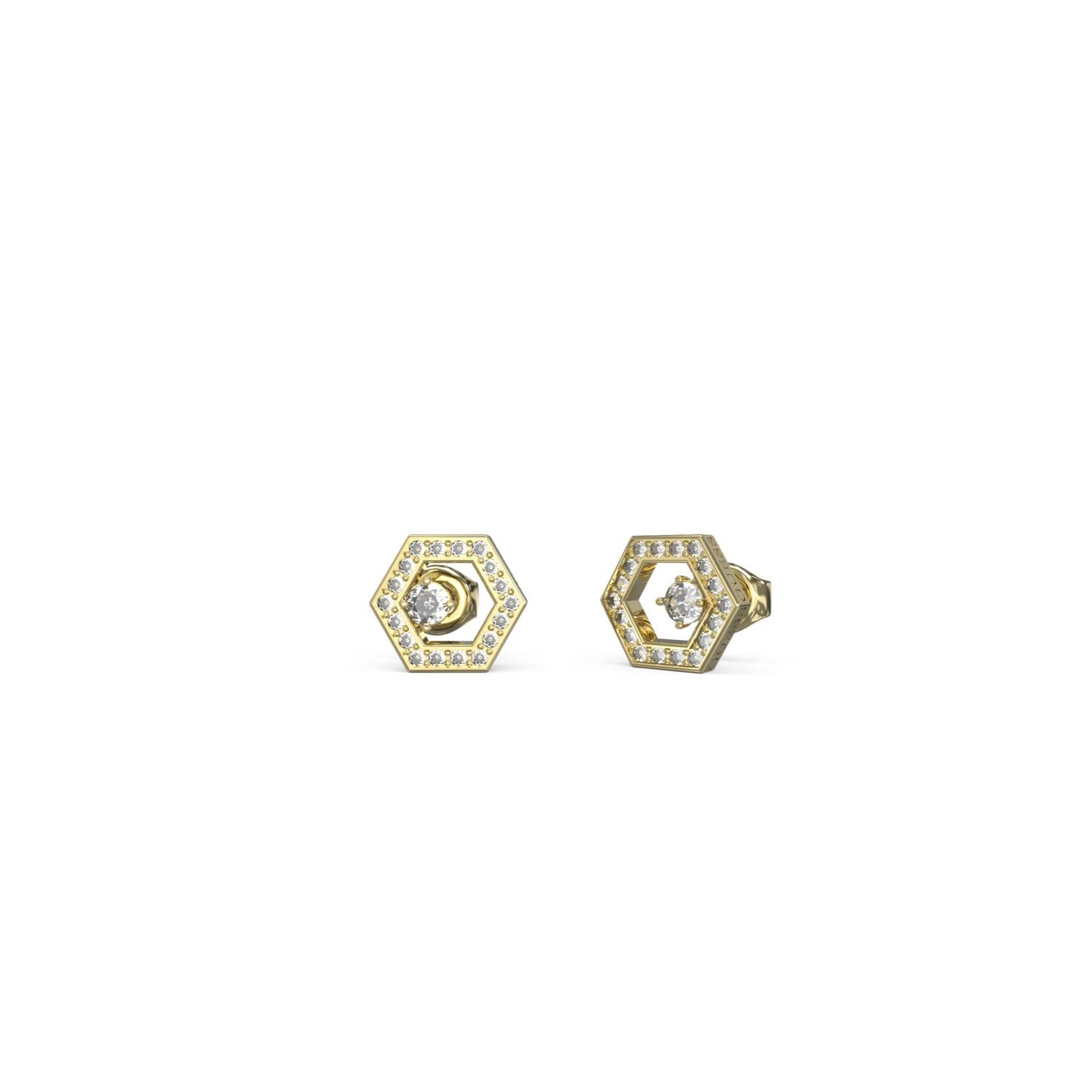 AROS ACERO INOXIDABLE GUESS DORADO - 1
