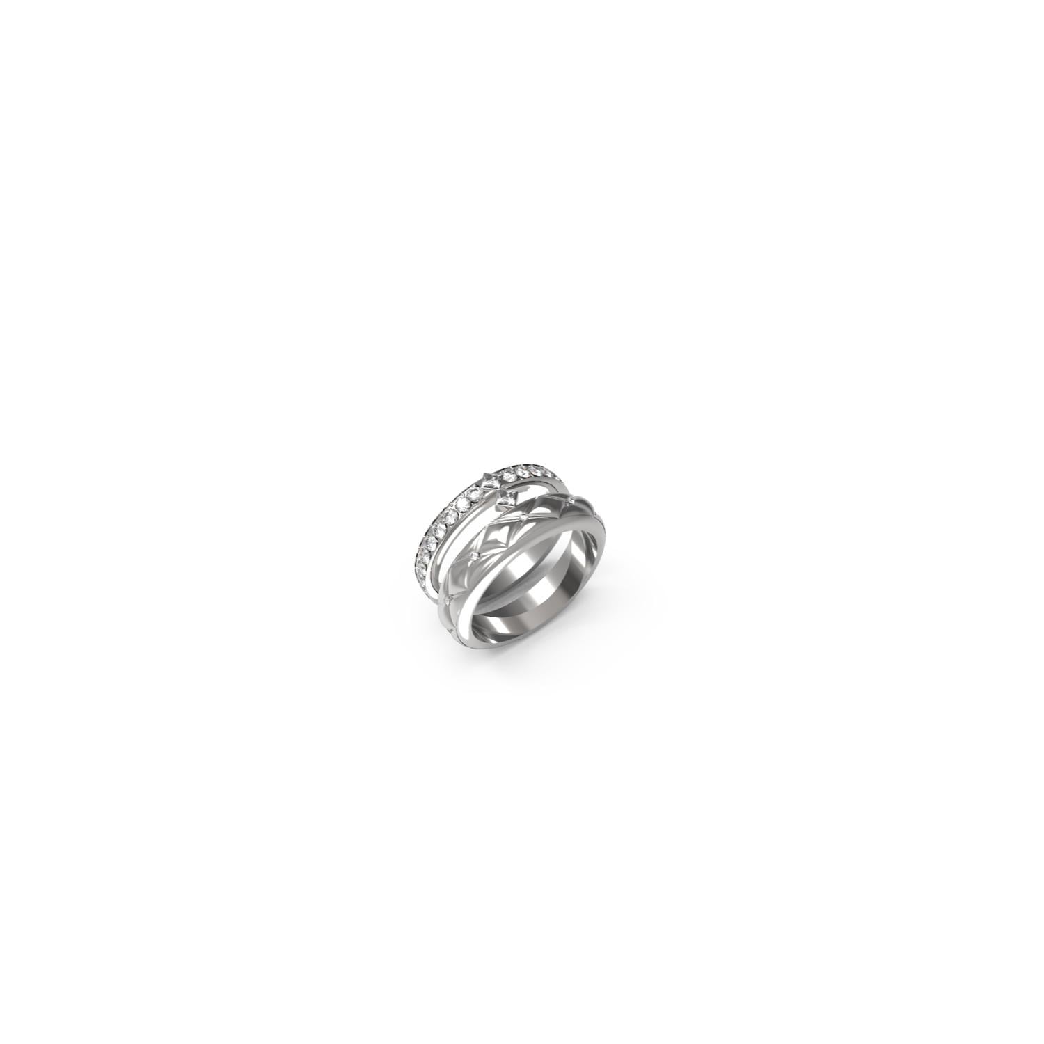 ANILLO ACERO INOXIDABLE GUESS PLATEADO - 1