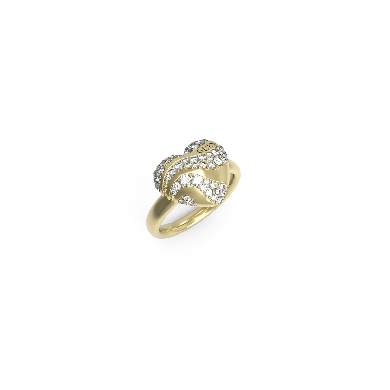 ANILLO ACERO INOXIDABLE GUESS DORADO - 1