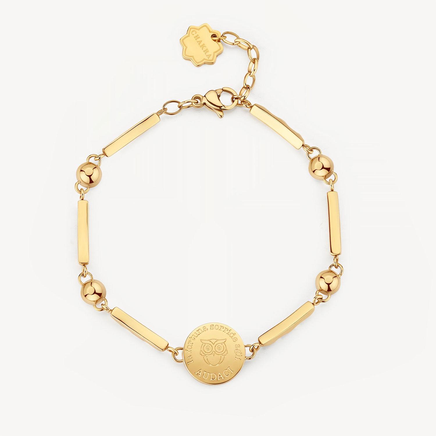 PULSERA BROSWAY CHAKRA DORADA ACERO - 2
