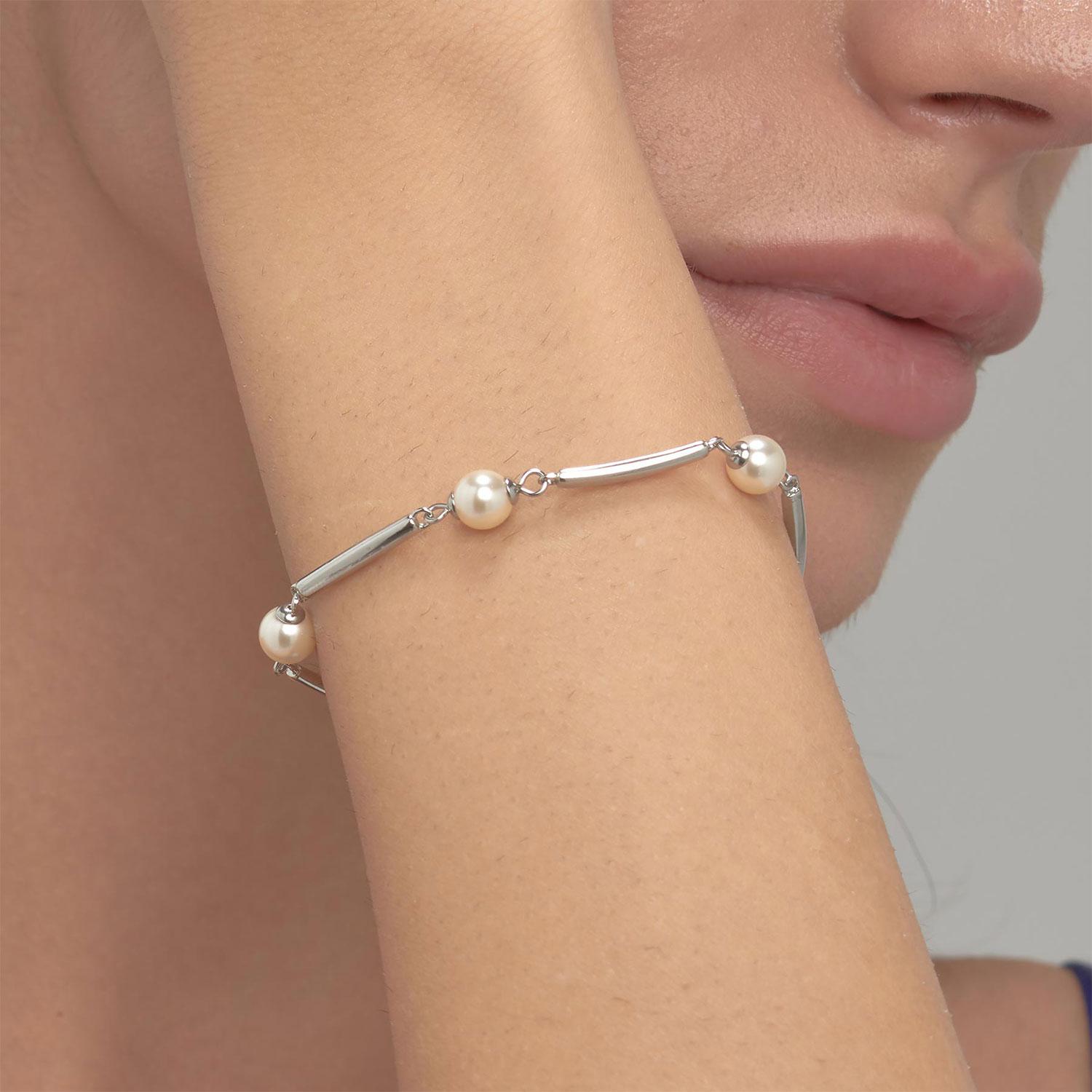 PULSERA BROSWAY AFFINITY PLATEADA ACERO - 2