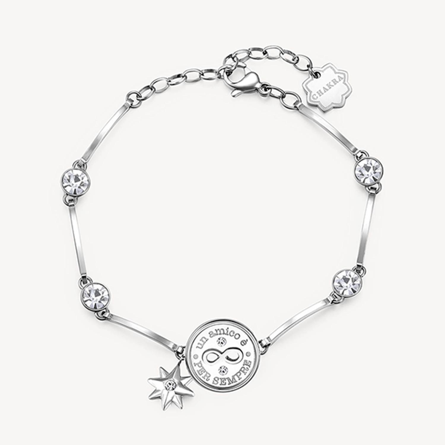 PULSERA BROSWAY CHAKRA PLATEADA ACERO - 1