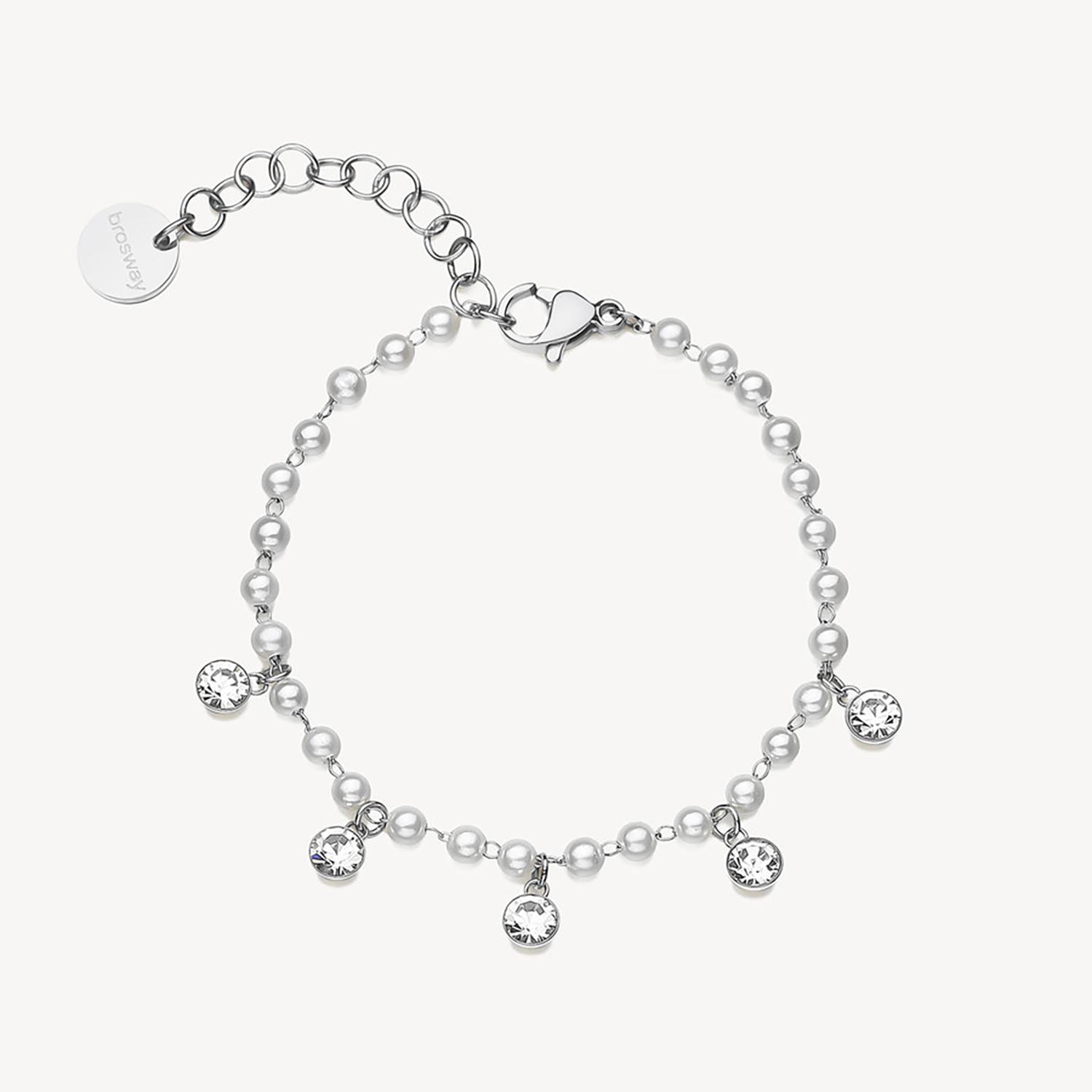 PULSERA BROSWAY CHANT PLATEADA ACERO - 1