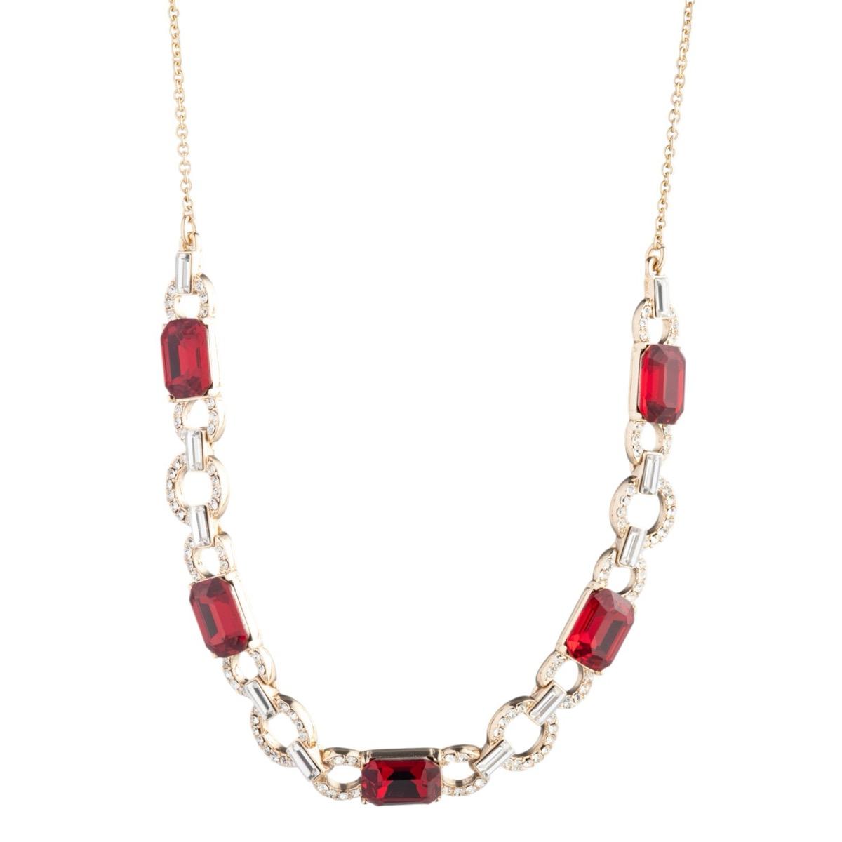 COLLAR RALPH LAUREN ACERO INOXIDABLE LAUREN DORADO ROJO 14N00541 - 1