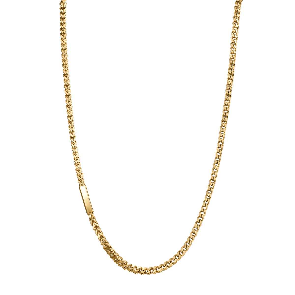 COLLAR BROSWAY ACERO INOXIDABLE PLATEADO HOMBRE BIK09 - 1