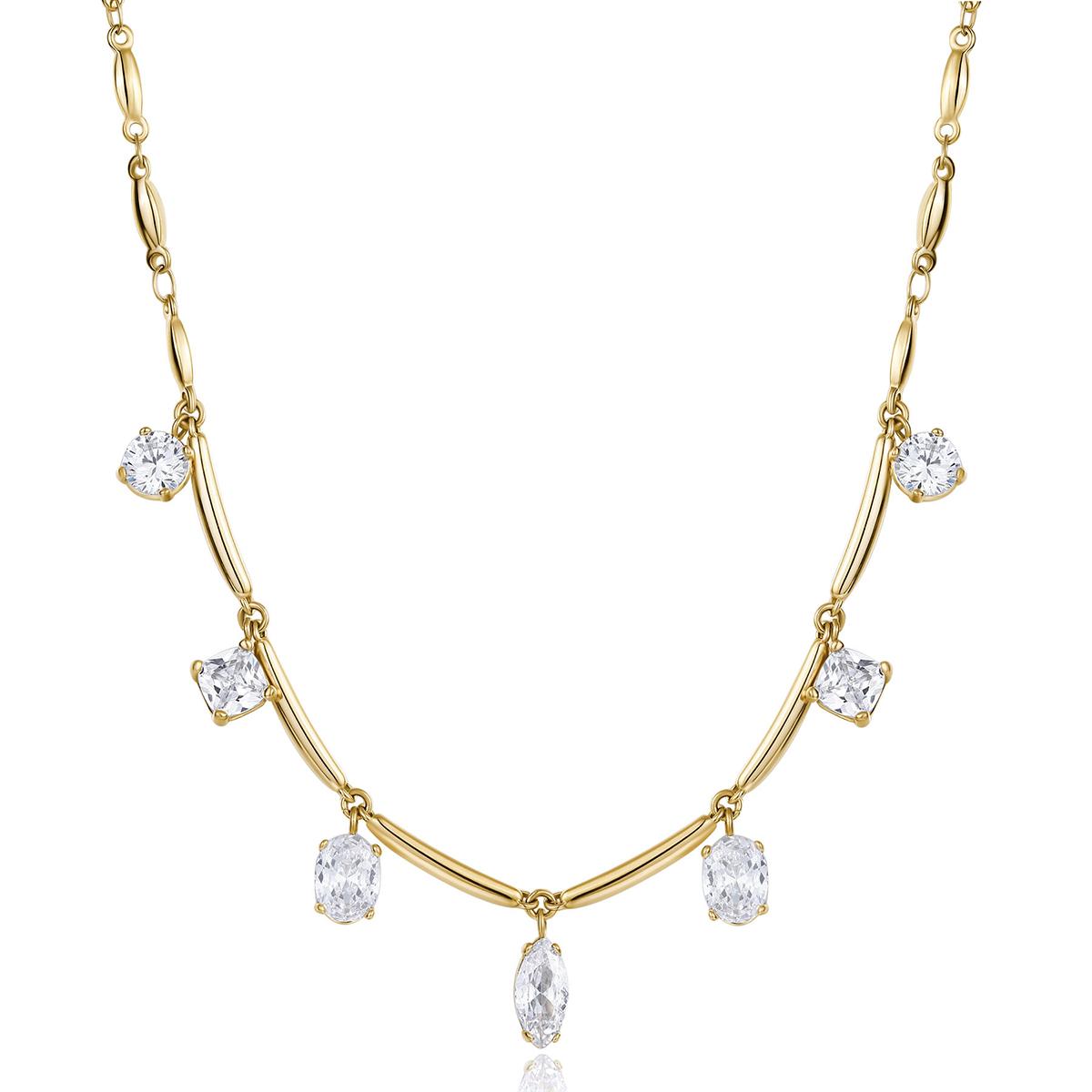 COLLAR BROSWAY ACERO INOXIDABLE AFFINITY DORADO BFF181 - 1