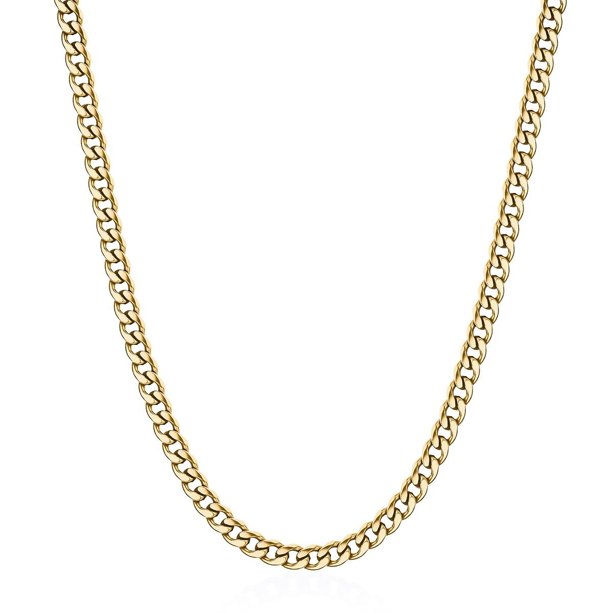 COLLAR BROSWAY ACERO INOXIDABLE DORADO HOMBRE BIK94 - 1
