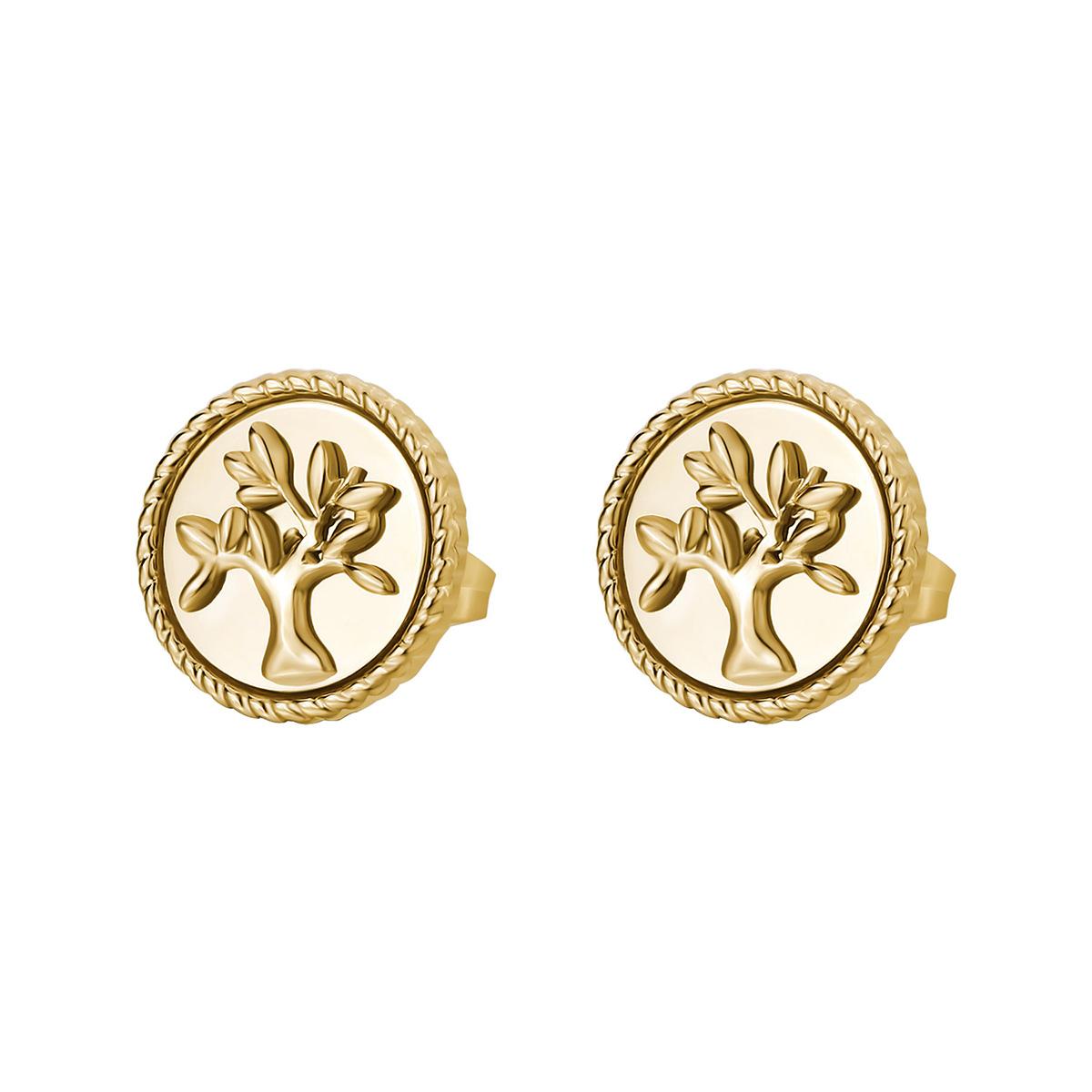 AROS ACERO INOXIDABLE BROSWAY DORADO CHAKRA BHKE143 - 1