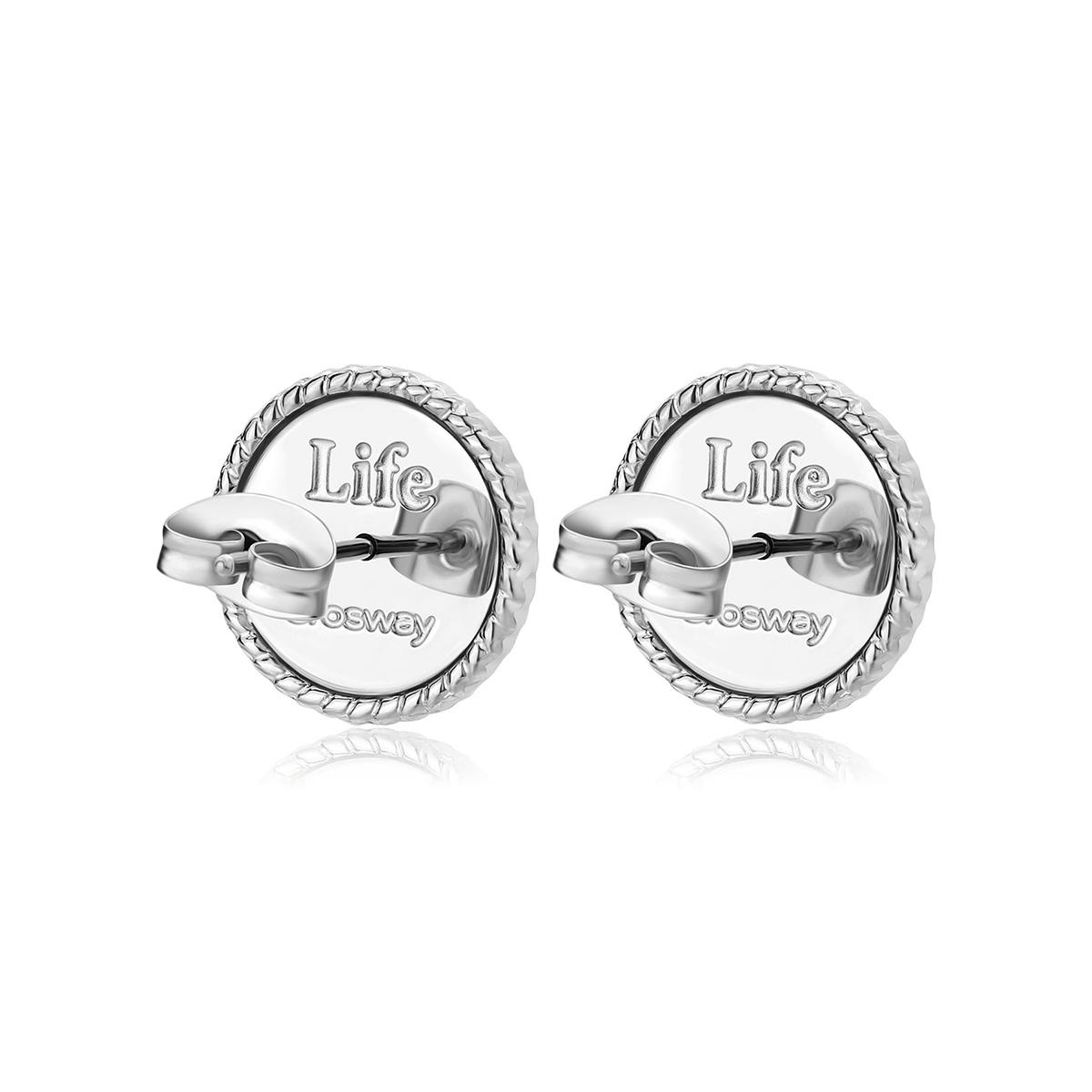 AROS ACERO INOXIDABLE BROSWAY PLATEADO CHAKRA BHKE144 - 2