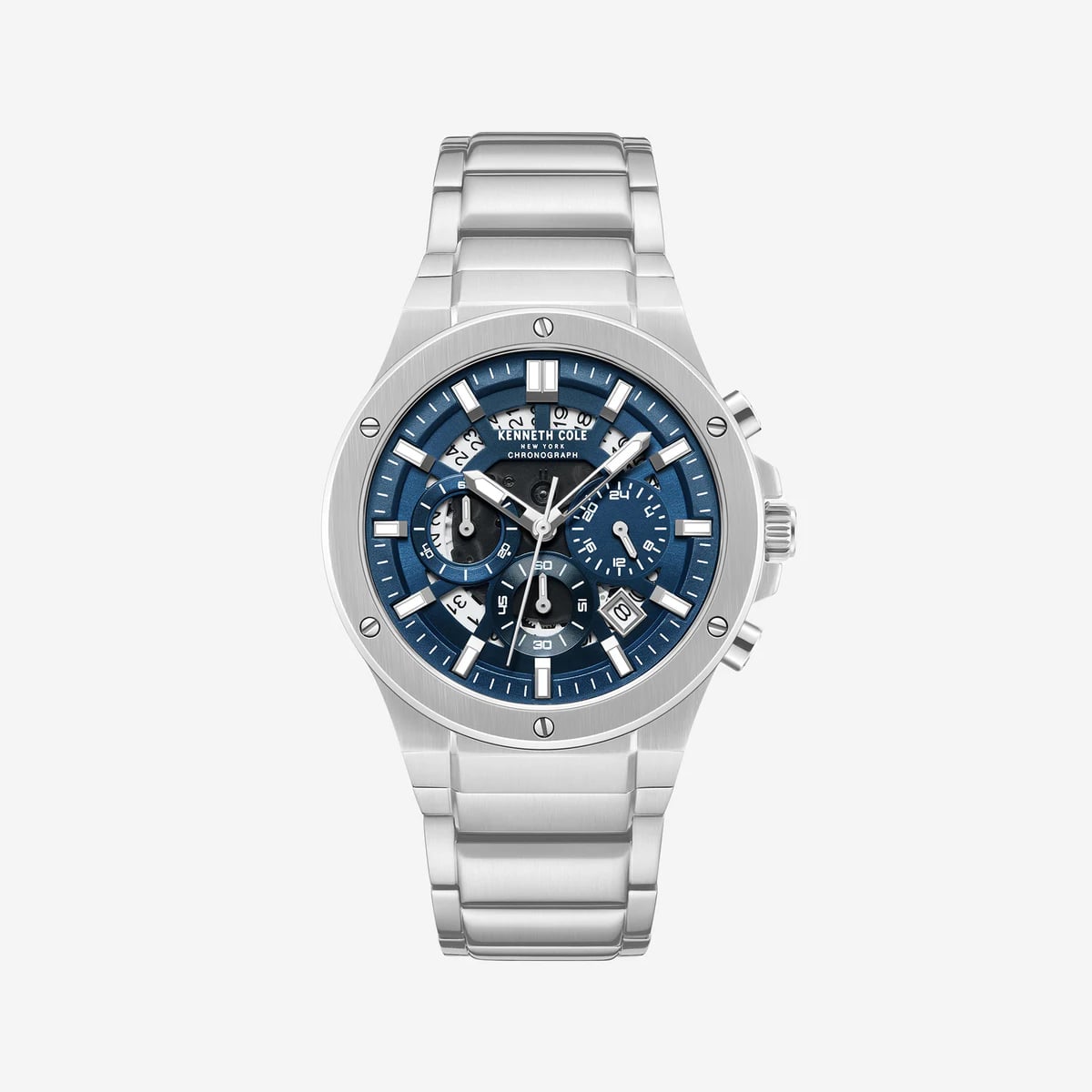 RELOJ KENNETH COLE NY KCWGI0058302 PLATEADO - 1