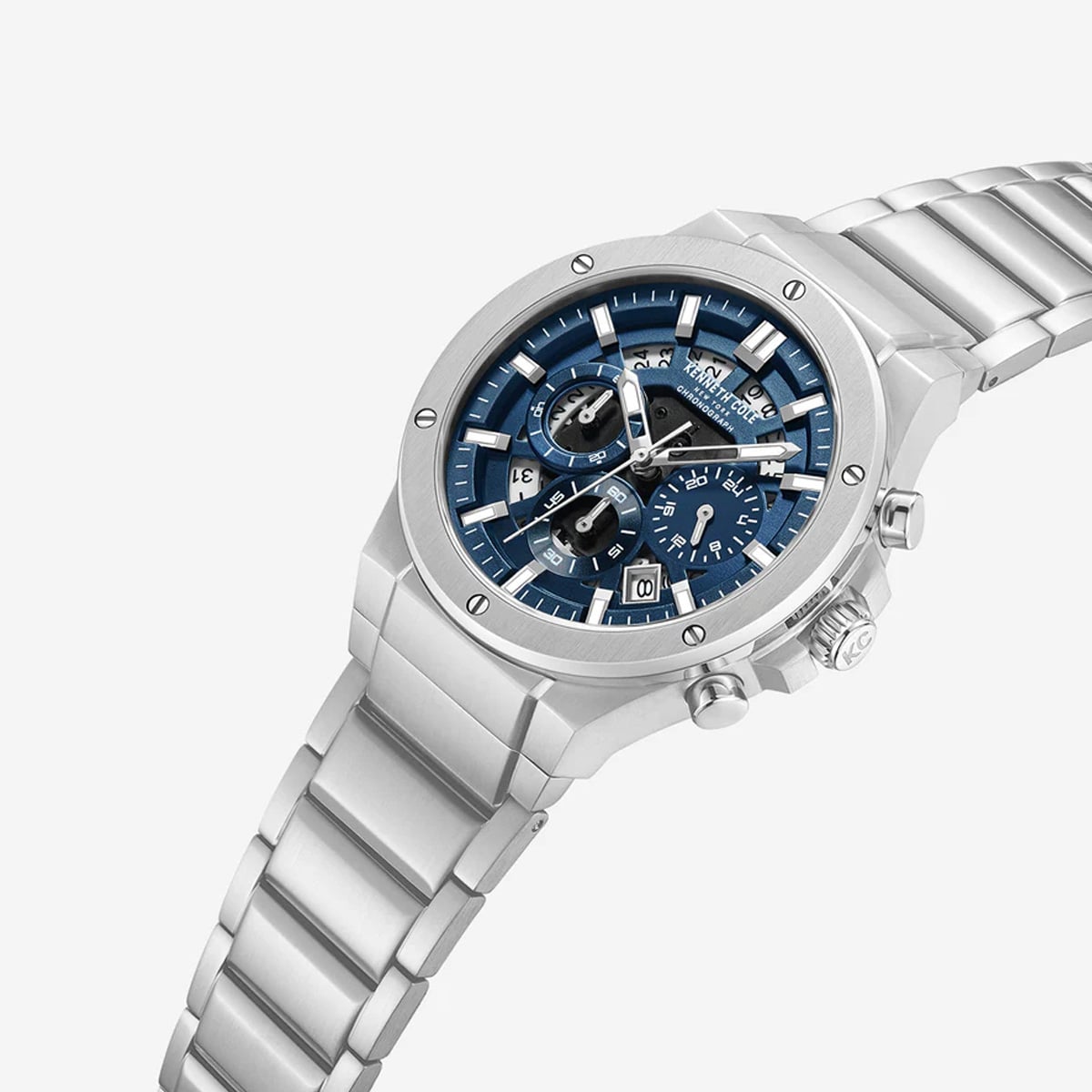 RELOJ KENNETH COLE NY KCWGI0058302 PLATEADO - 2