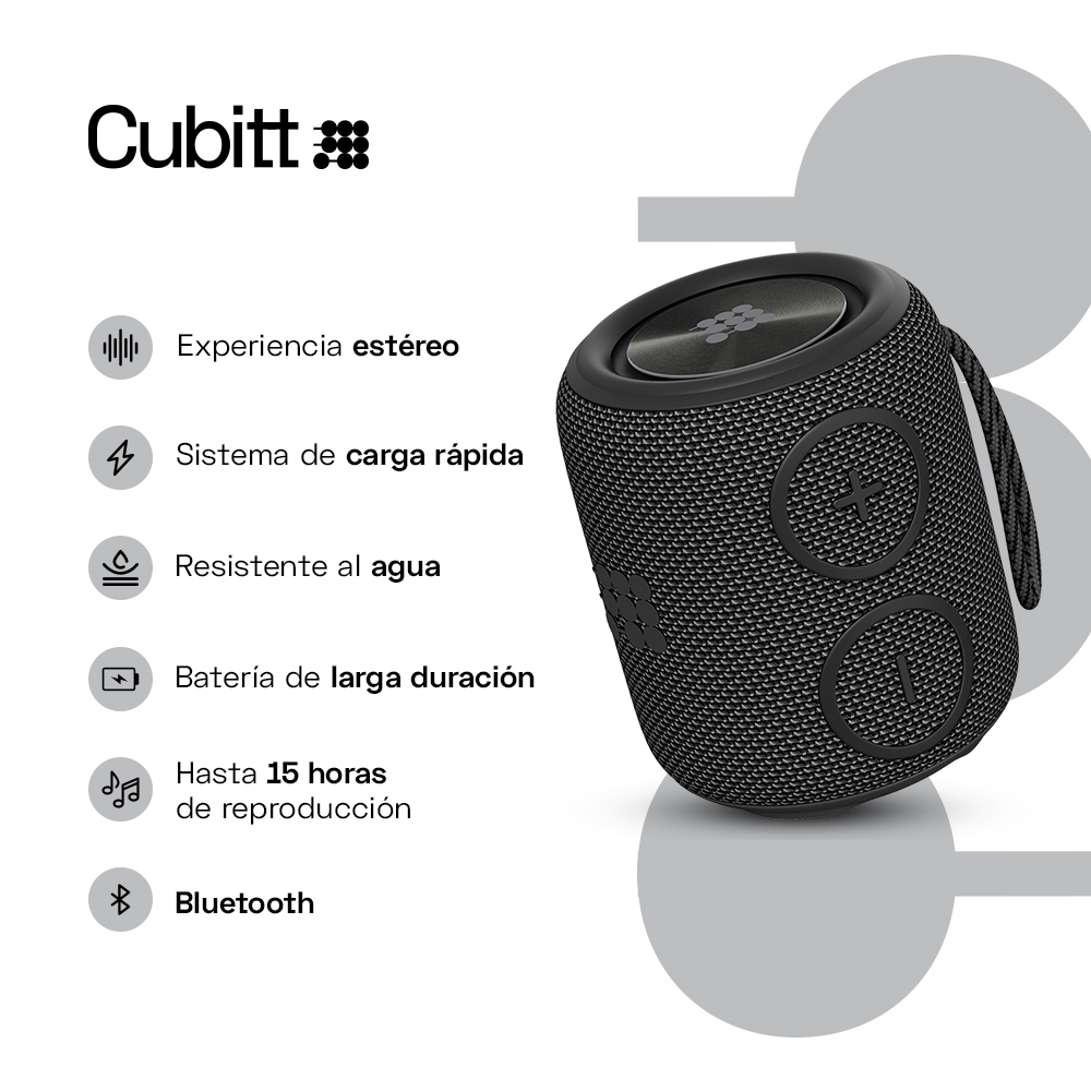 PARLANTE CUBITT CT-PWGO1 UNISEX NEGRO - 3