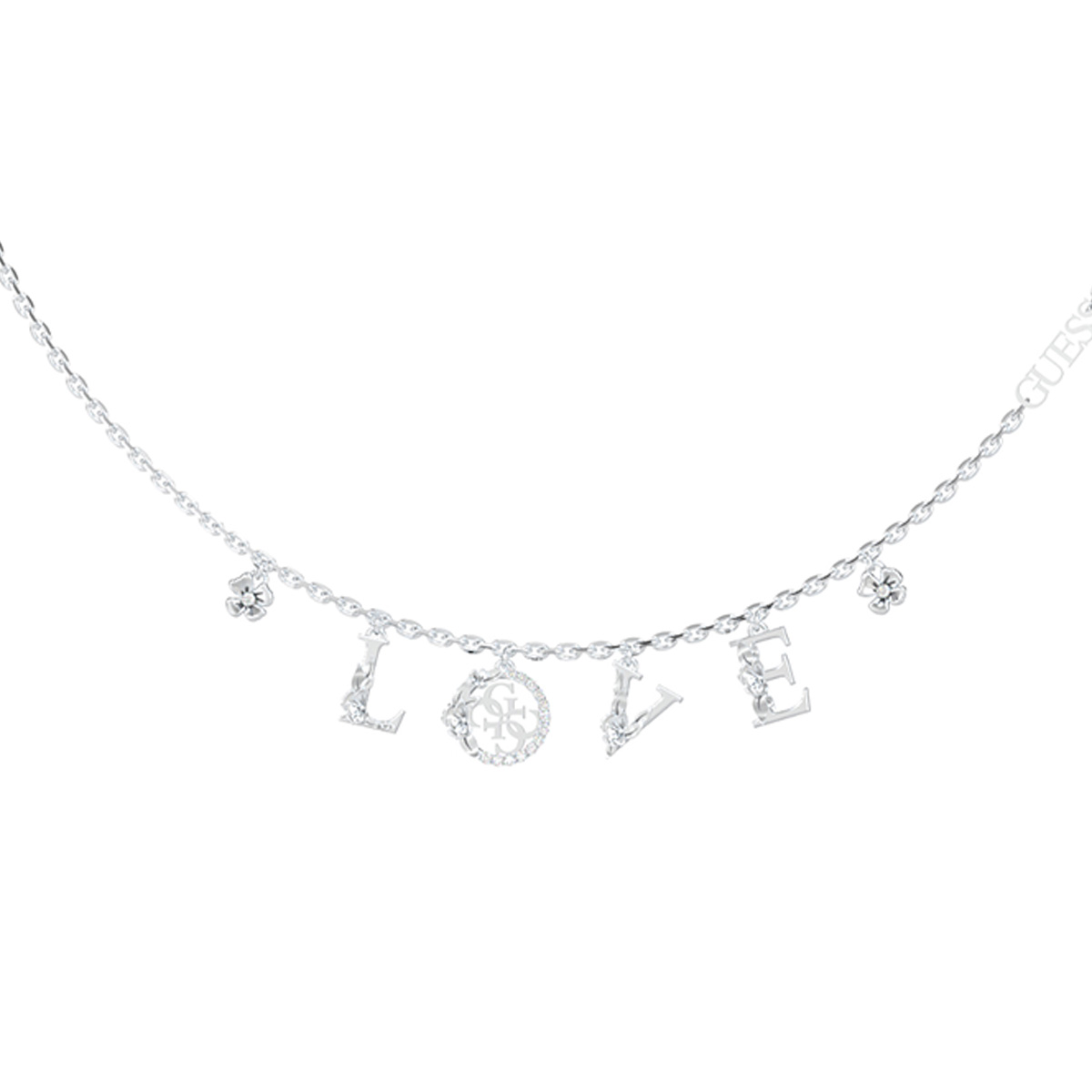 COLLAR GUESS JUBN05032JWRHT-U PLATEADO - 2