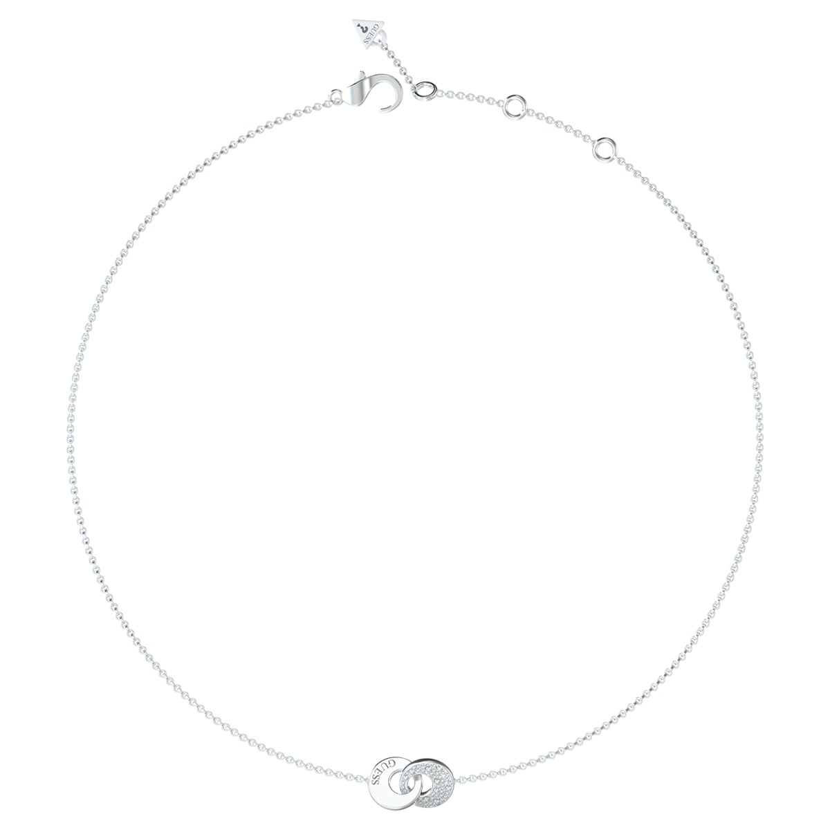 COLLAR GUESS JUBN05219JWRHT-U PLATEADO