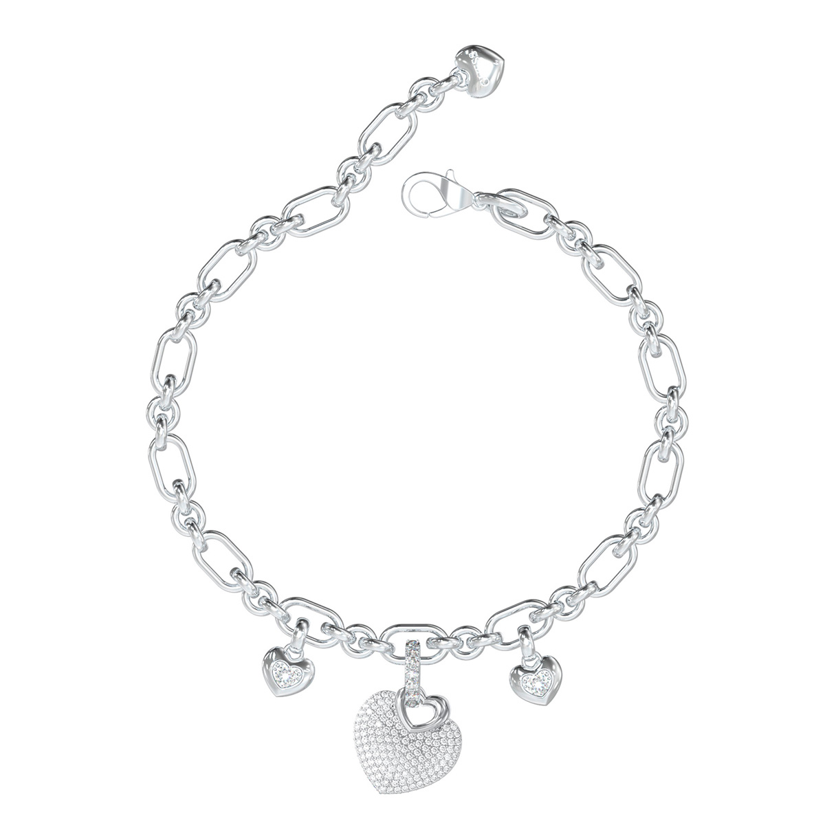 PULSERA GUESS JUBB05211JWRHS PLATEADA - 1