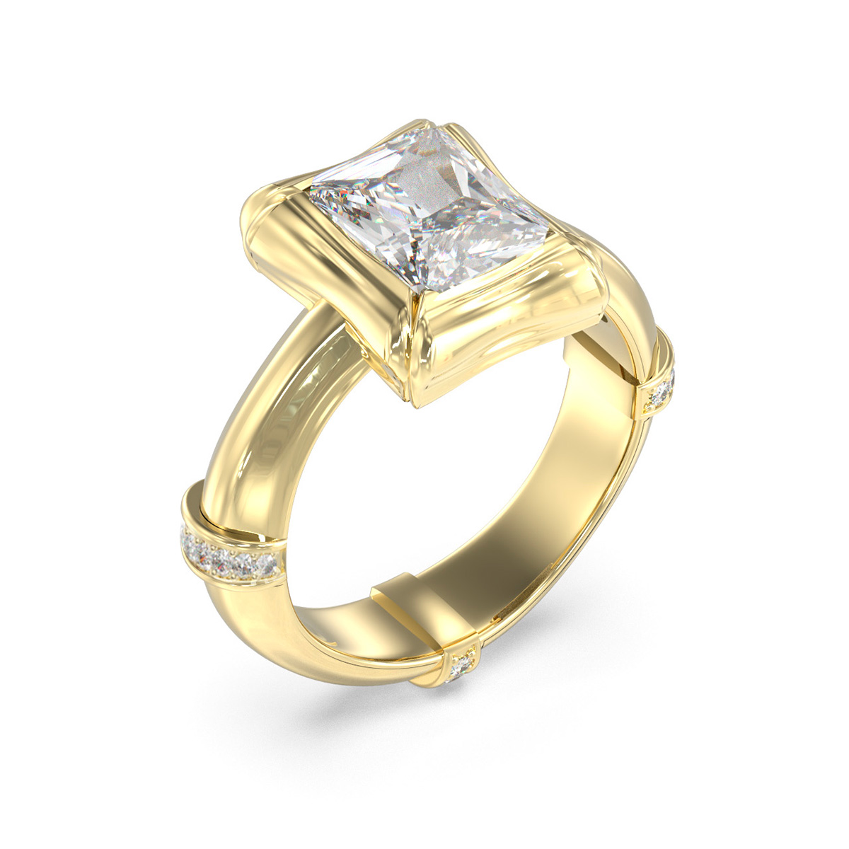 ANILLO GUESS JUBR05173JWYG56 DORADO - 1