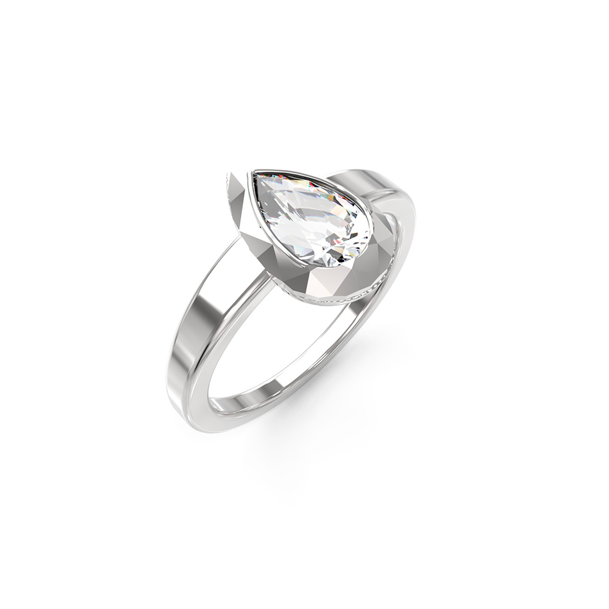 ANILLO GUESS JUBR05248JWRH56 PLATEADO - 1