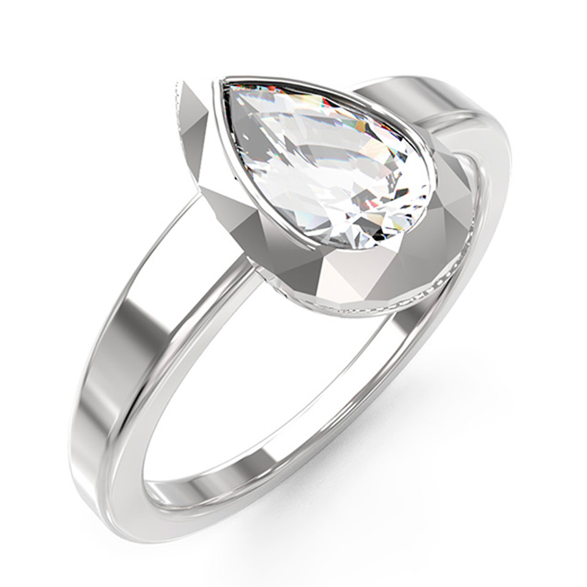 ANILLO GUESS JUBR05248JWRH56 PLATEADO - 2