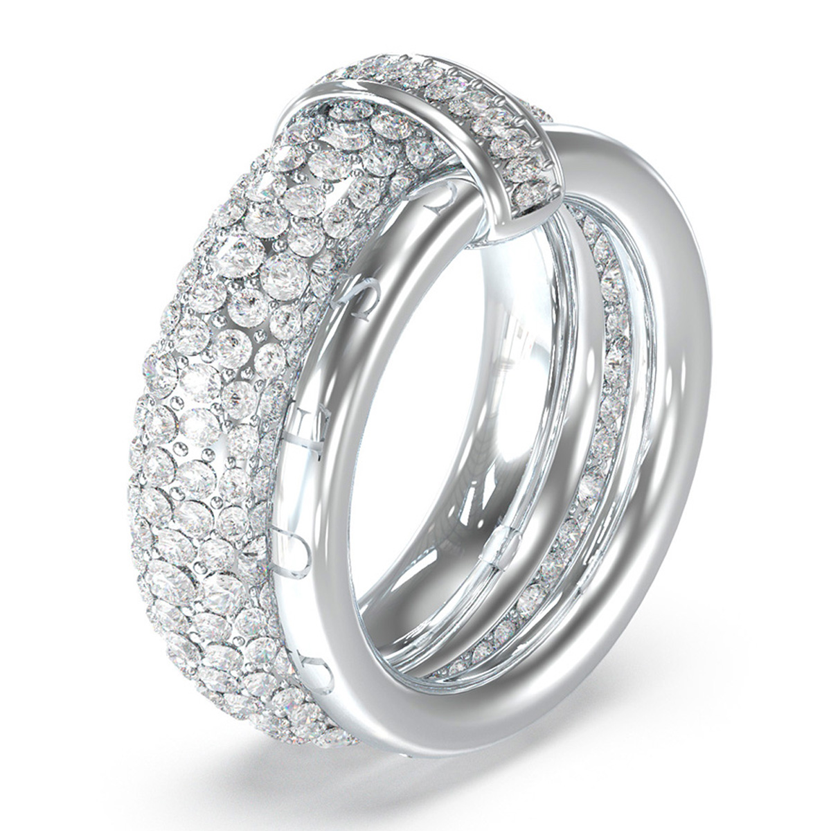 ANILLO GUESS JUBR05198JWRH56 PLATEADO - 2