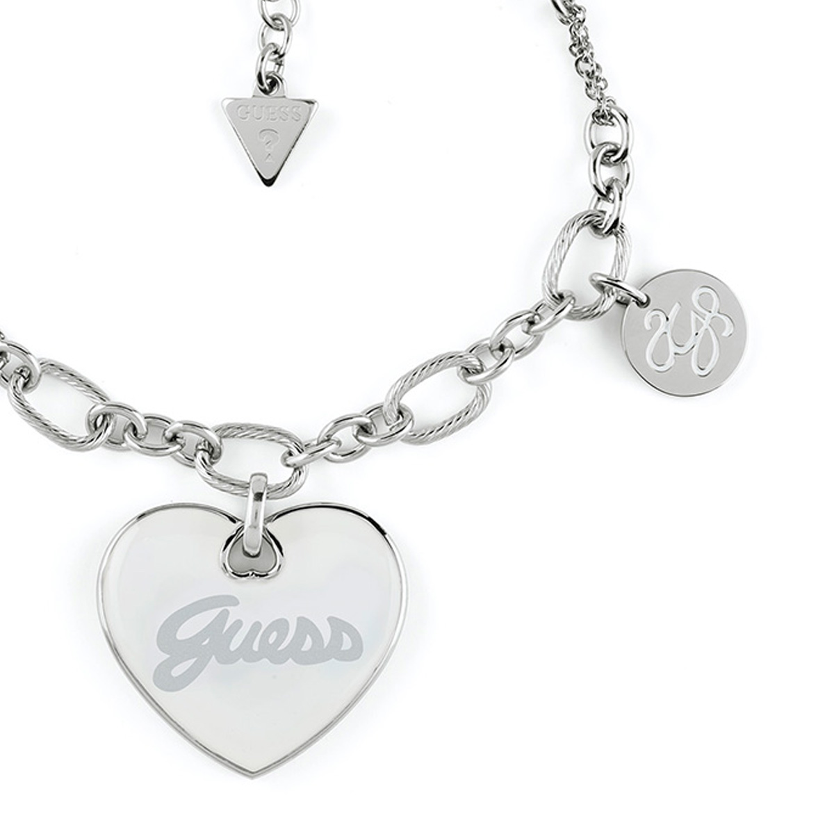 PULSERA GUESS JUBB05149JWRHWHS PLATEADA - 2