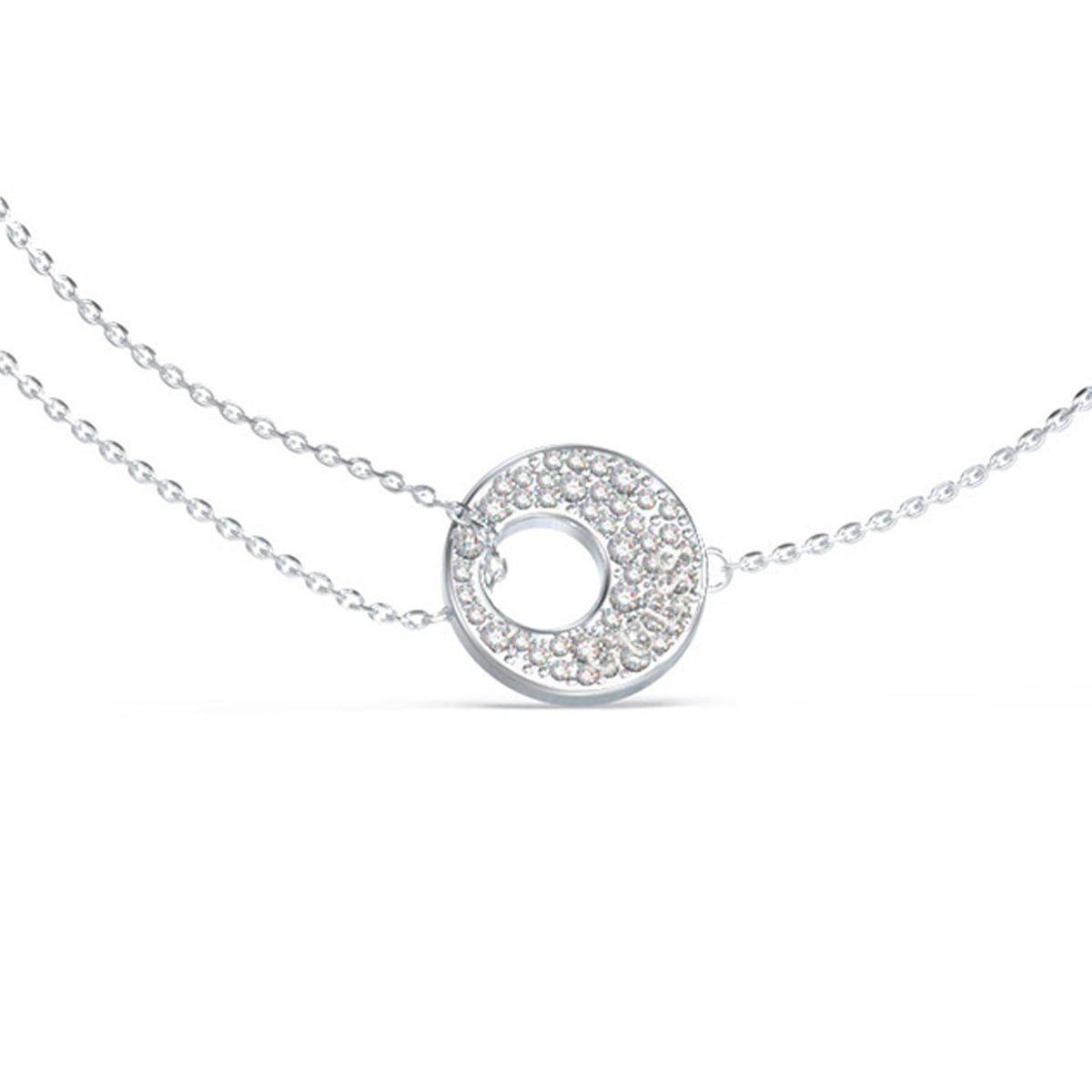 PULSERA GUESS JUBB05224JWRHS PLATEADA - 2