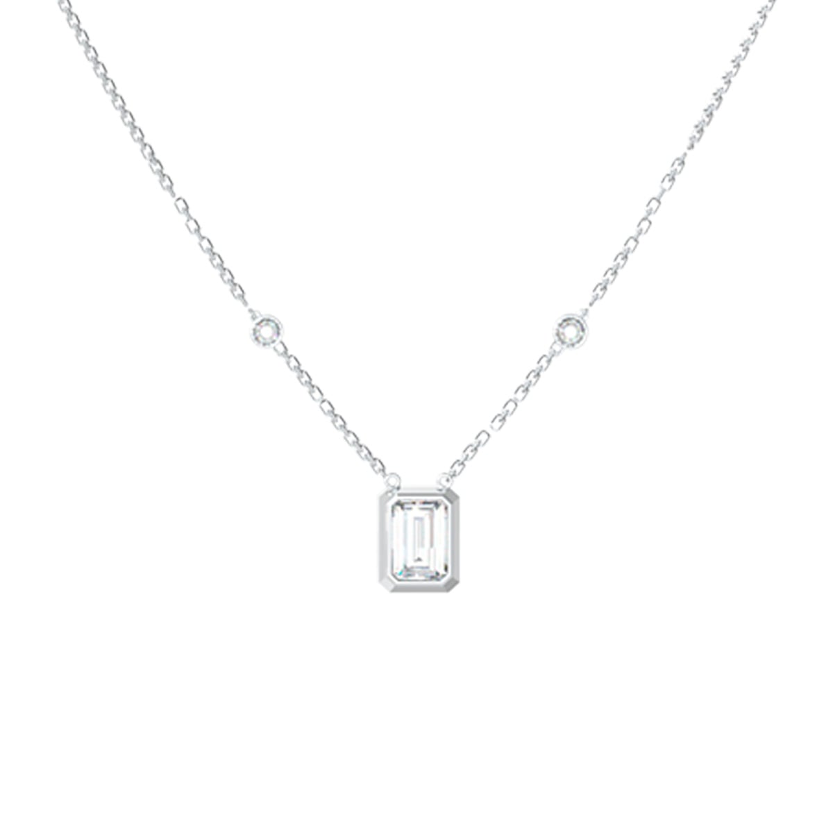 COLLAR GUESS JUBN05249JWRHT-U PLATEADO - 2