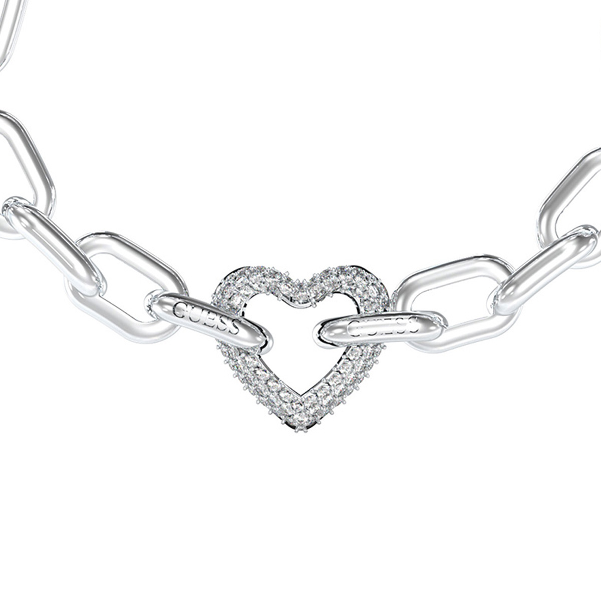 PULSERA GUESS JUBB05016JWRHL PLATEADA - 2