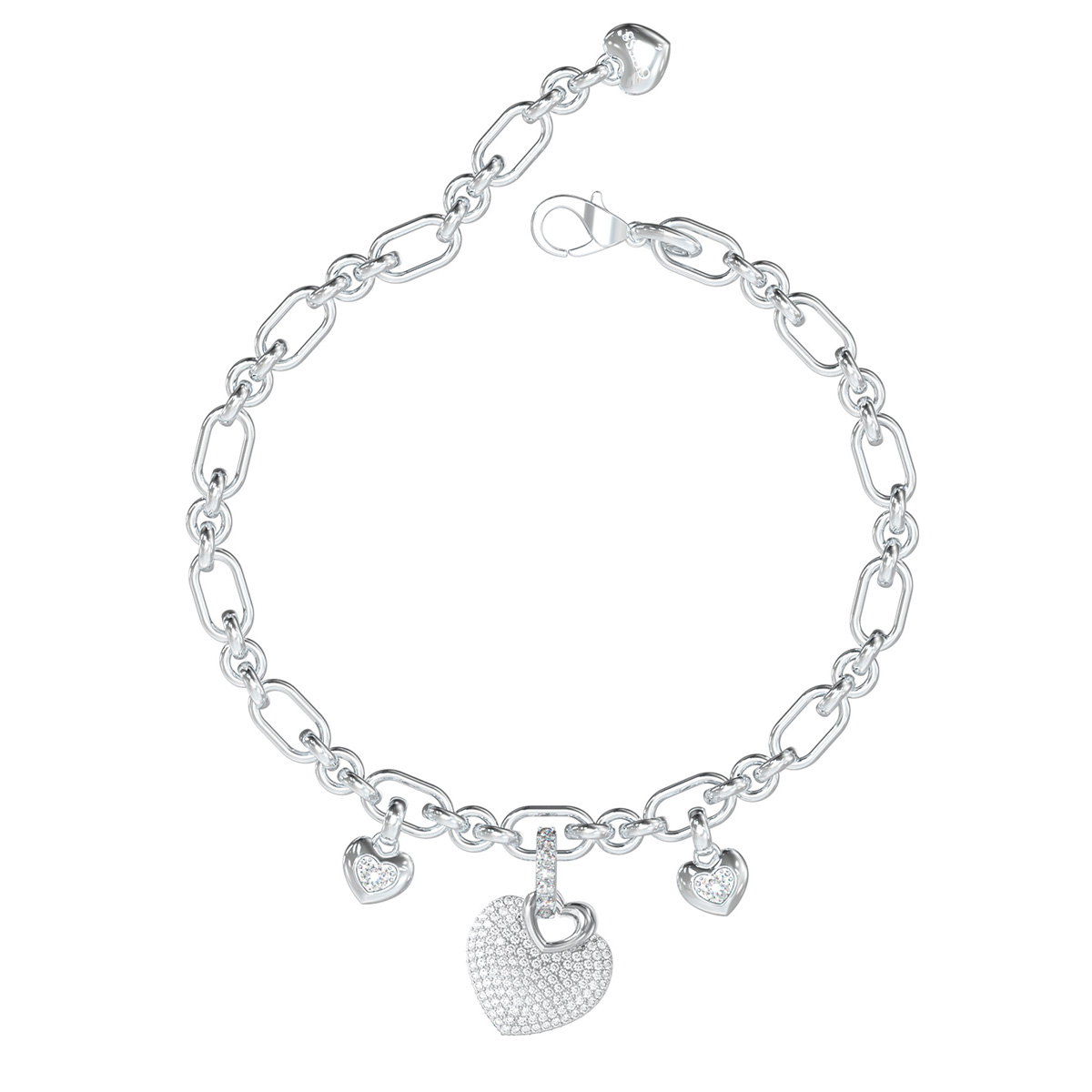 PULSERA GUESS JUBB05211JWRHL PLATEADA - 1
