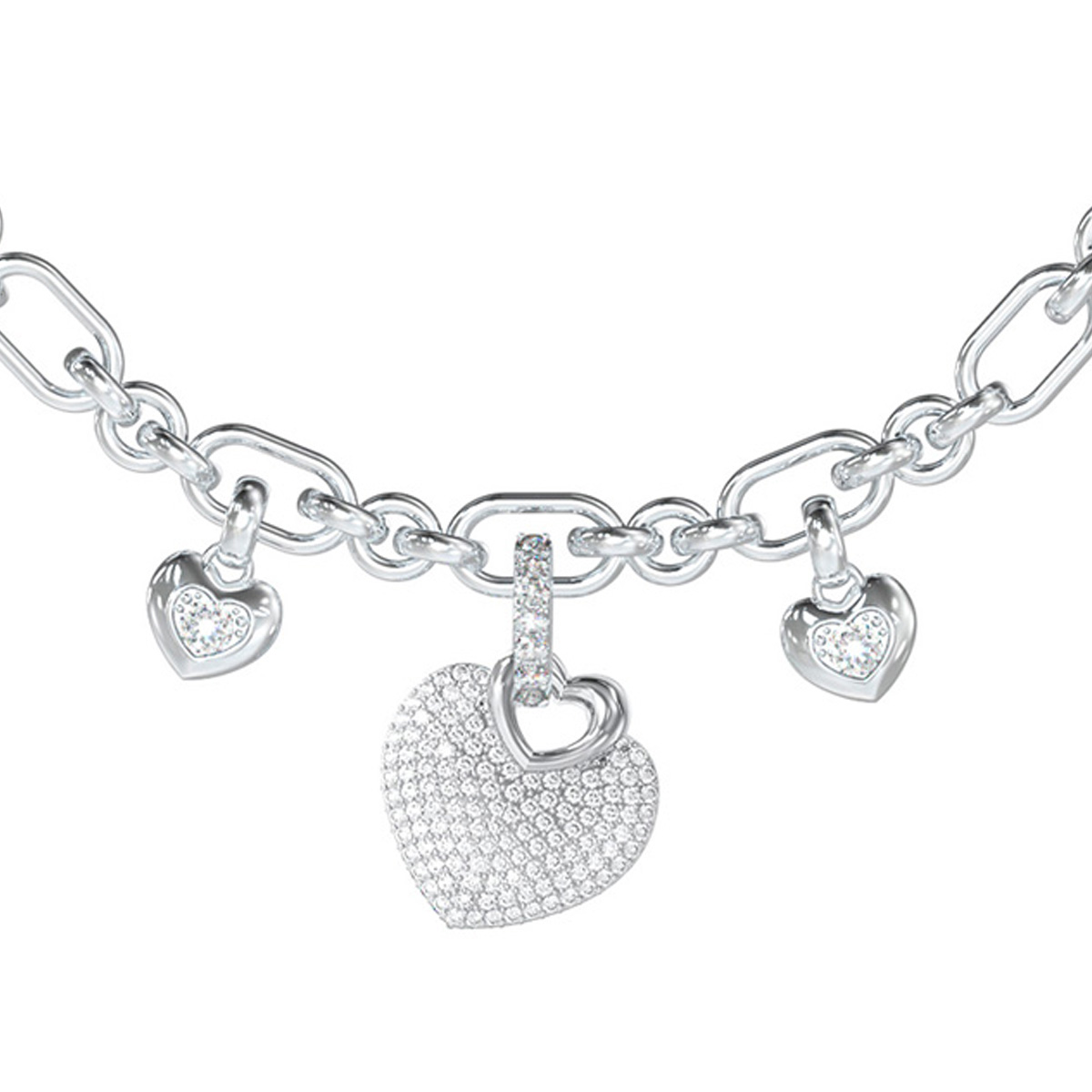 PULSERA GUESS JUBB05211JWRHL PLATEADA - 2