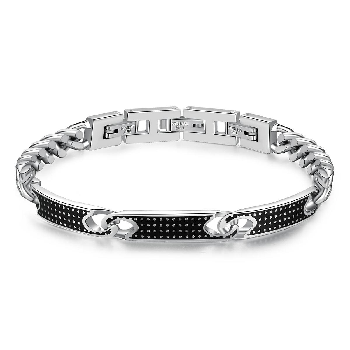PULSERA BROSWAY PLATEADA HOMBRE BUL26 - 1