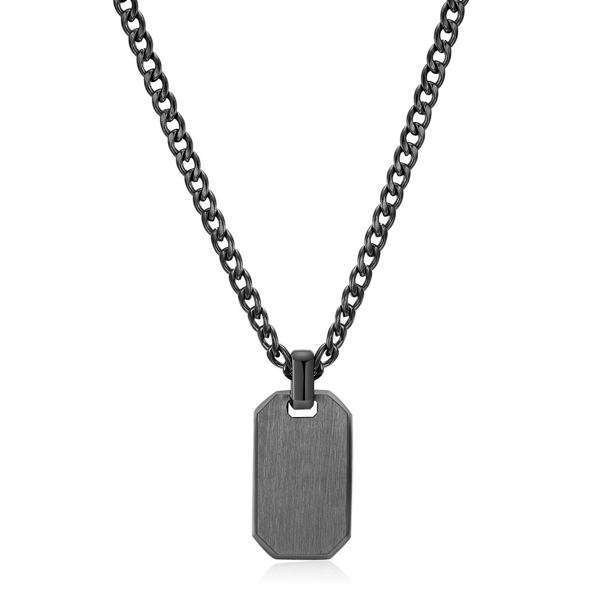 COLLAR BROSWAY PLOMO HOMBRE BIK03 - 1