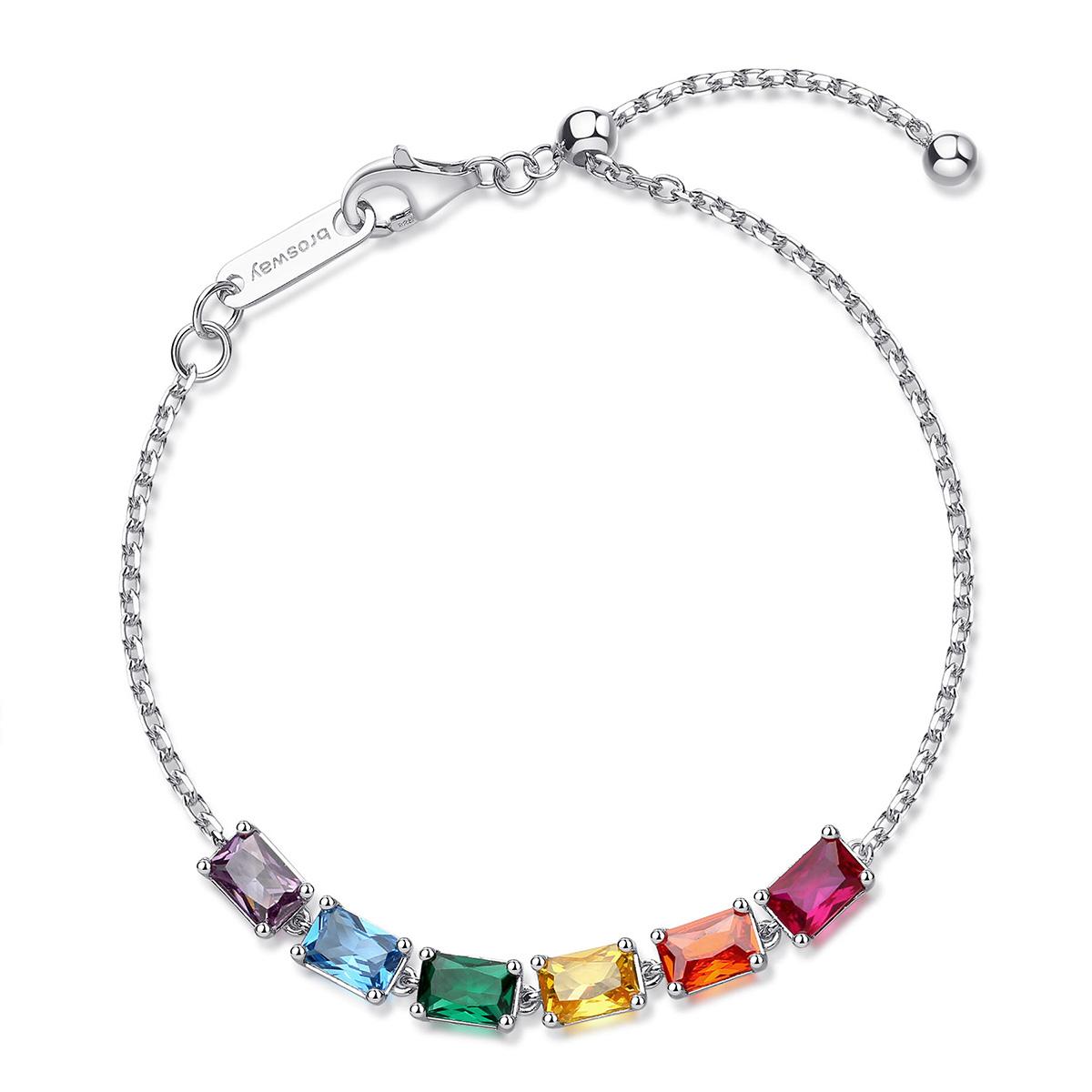 PULSERA BROSWAY FANCY PLATEADO FJR04 - 1