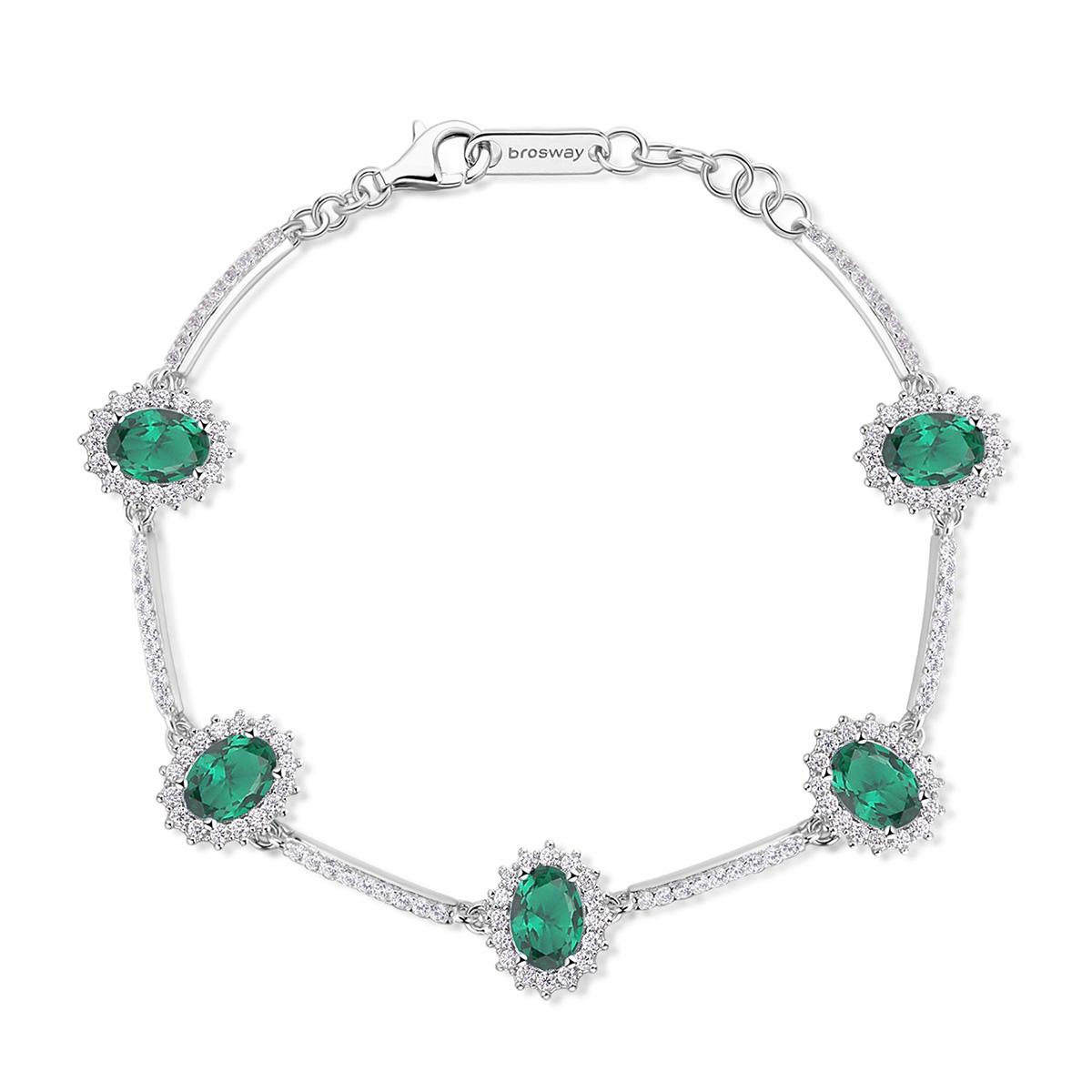 PULSERA BROSWAY FANCY PLATEADO FLG34 - 1