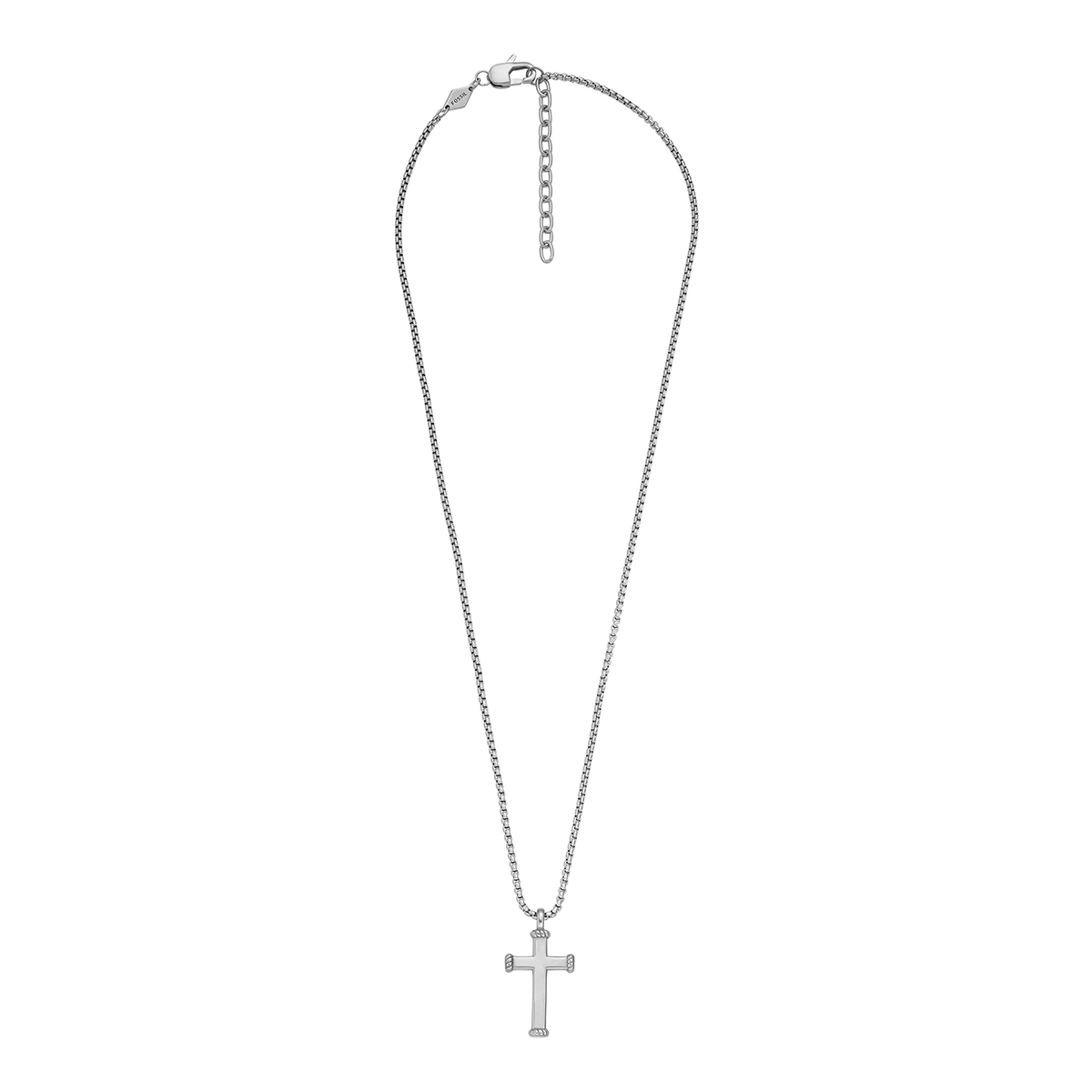 COLLAR FOSSIL  JF04401040 PLATEADO HOMBRE - 1