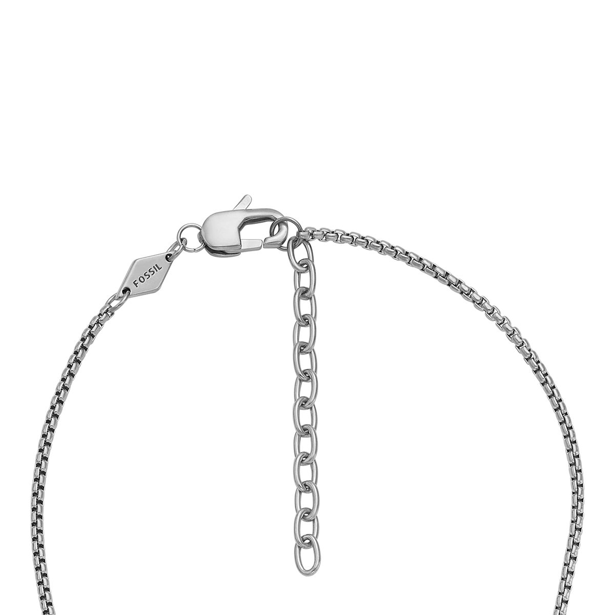 COLLAR FOSSIL  JF04401040 PLATEADO HOMBRE - 4