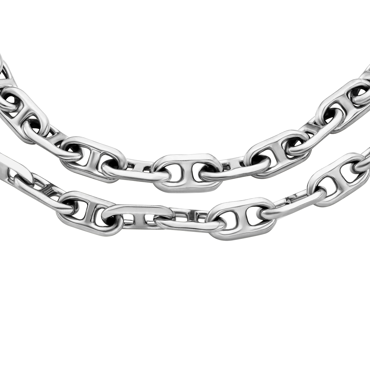 PULSERA DOBLE FOSSIL  JA7245040 PLATEADO MUJER - 4