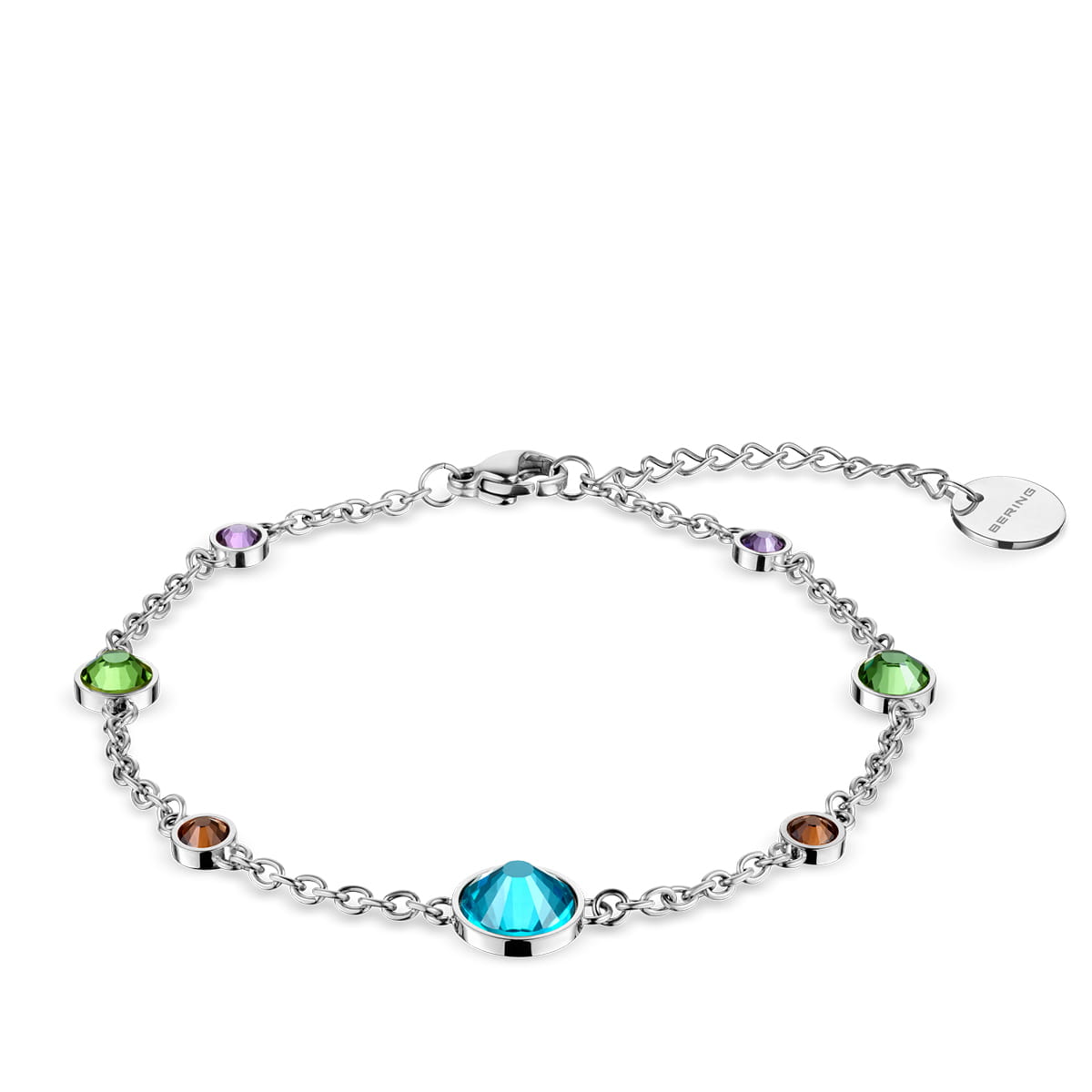 PULSERA BERING 652-17-180 PLATEADO - 1