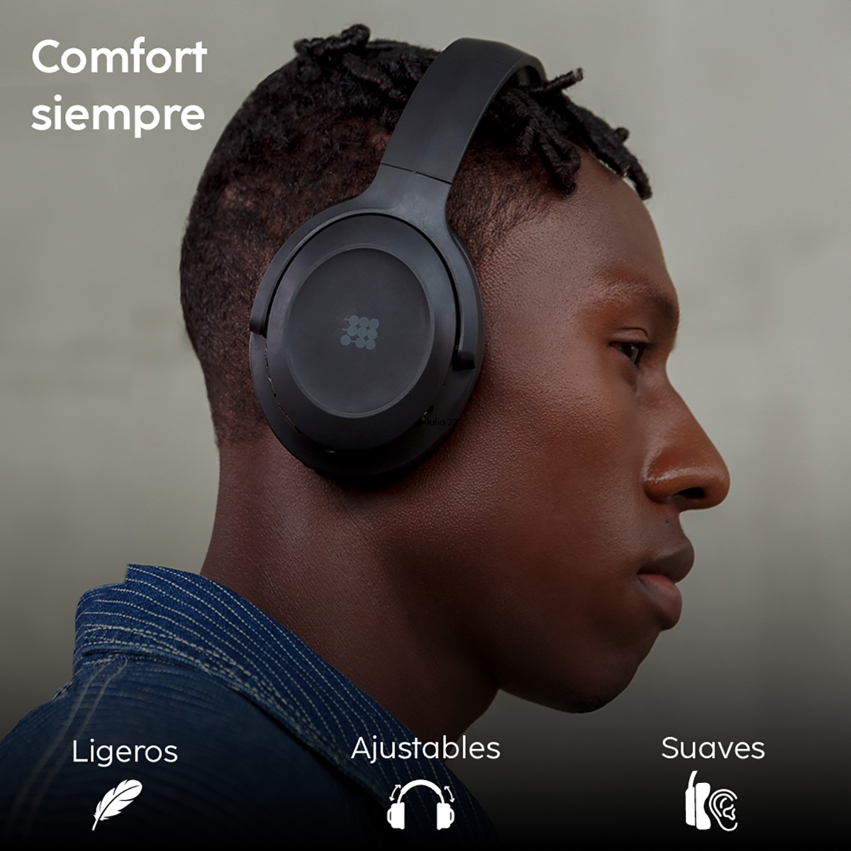 AUDIFONOS CUBITT CTANC-1 UNISEX NEGRO - 3