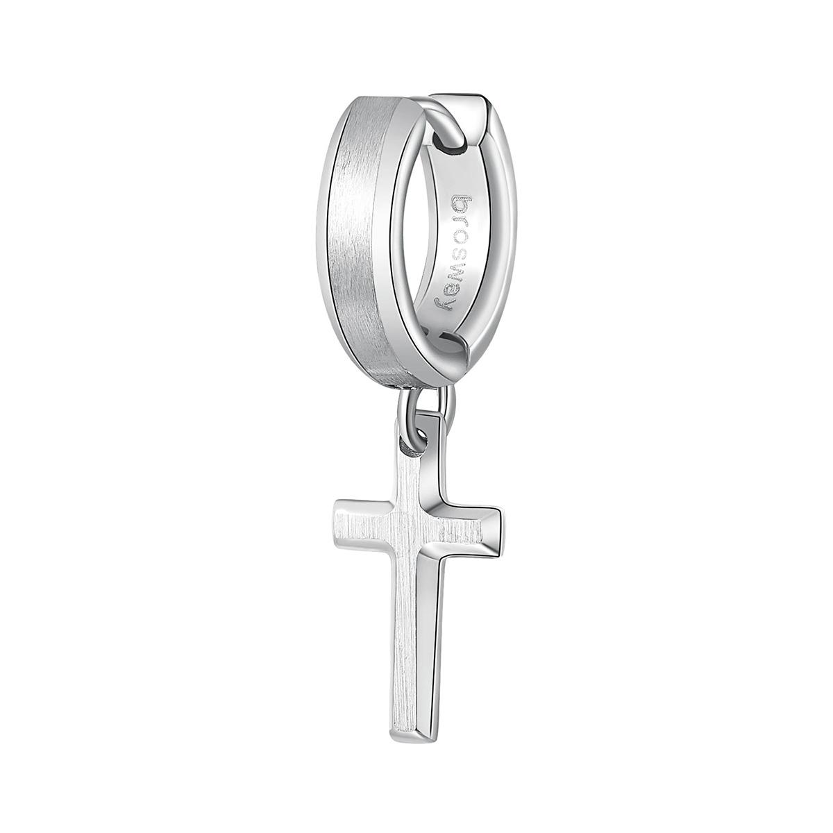 ARO SOLITARIO BROSWAY PLATEADO HOMBRE BIK27 - 1