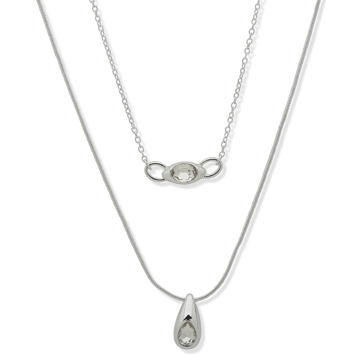 COLLAR ANNE KLEIN 01N00585 PLATEADO - 1